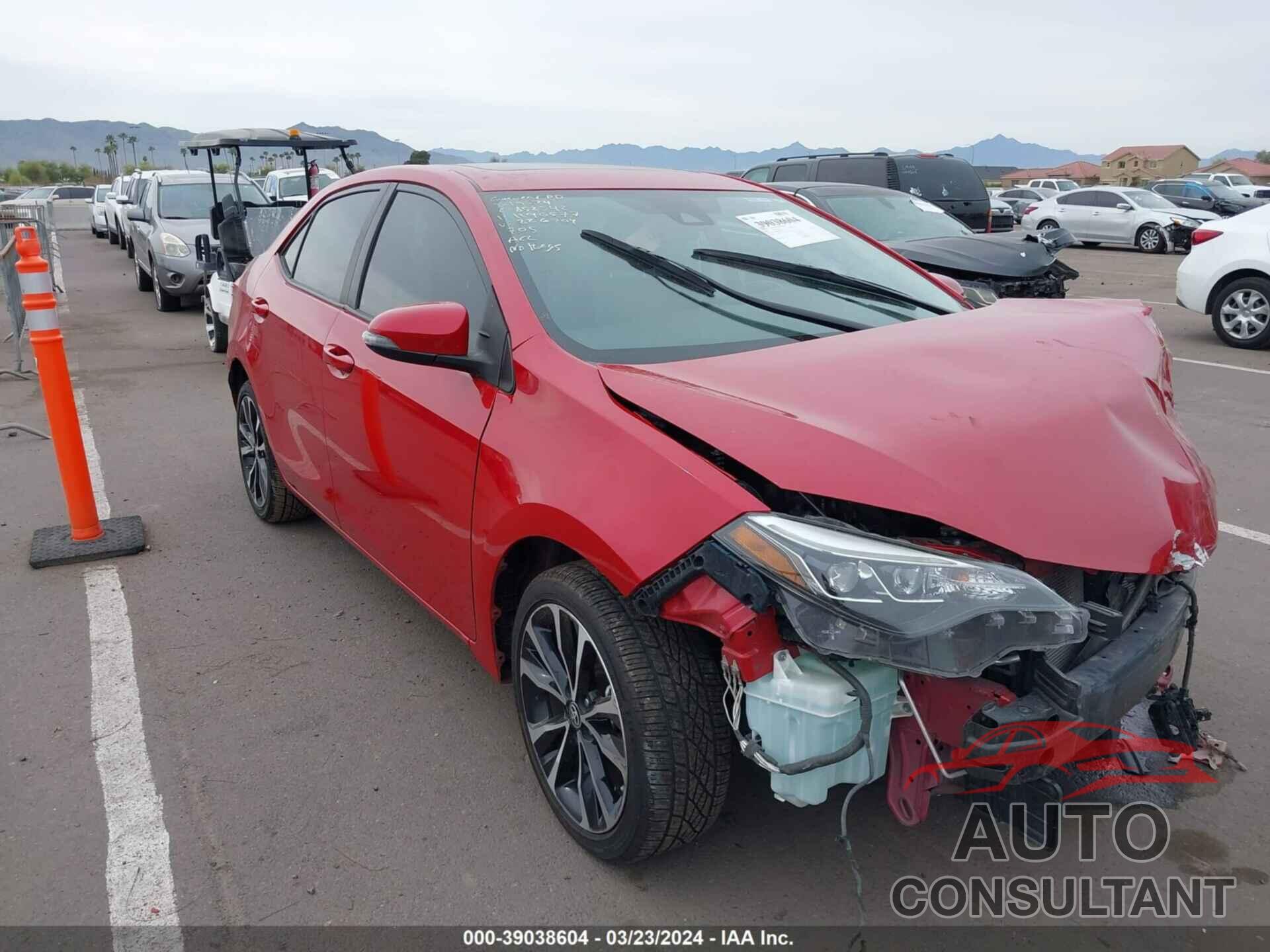 TOYOTA COROLLA 2019 - 2T1BURHEXKC226704