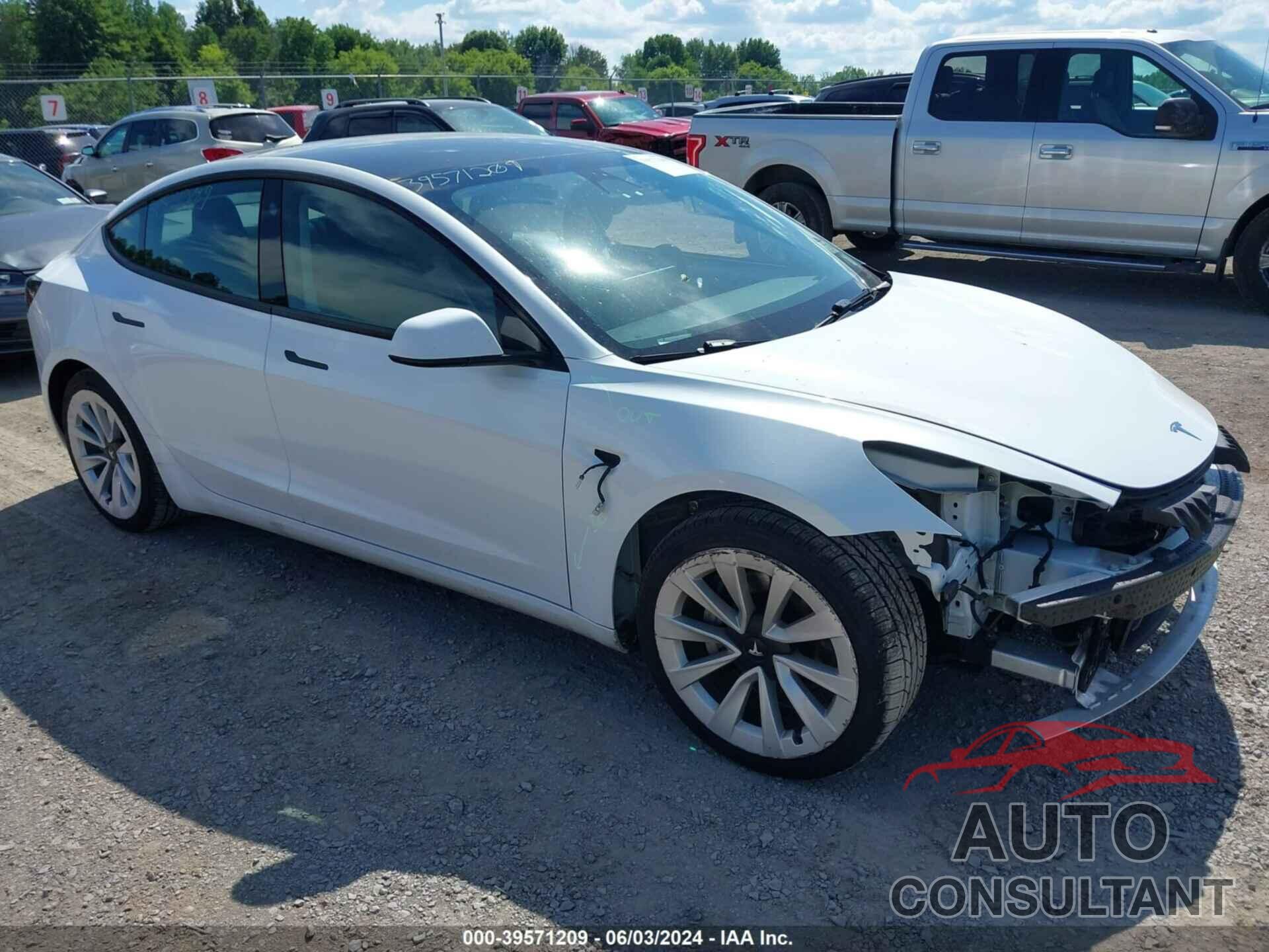 TESLA MODEL 3 2022 - 5YJ3E1EB2NF187507