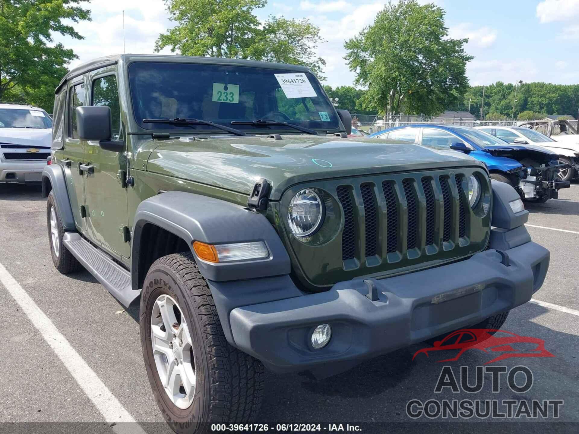 JEEP WRANGLER UNLIMITED 2020 - 1C4HJXDG9LW286710