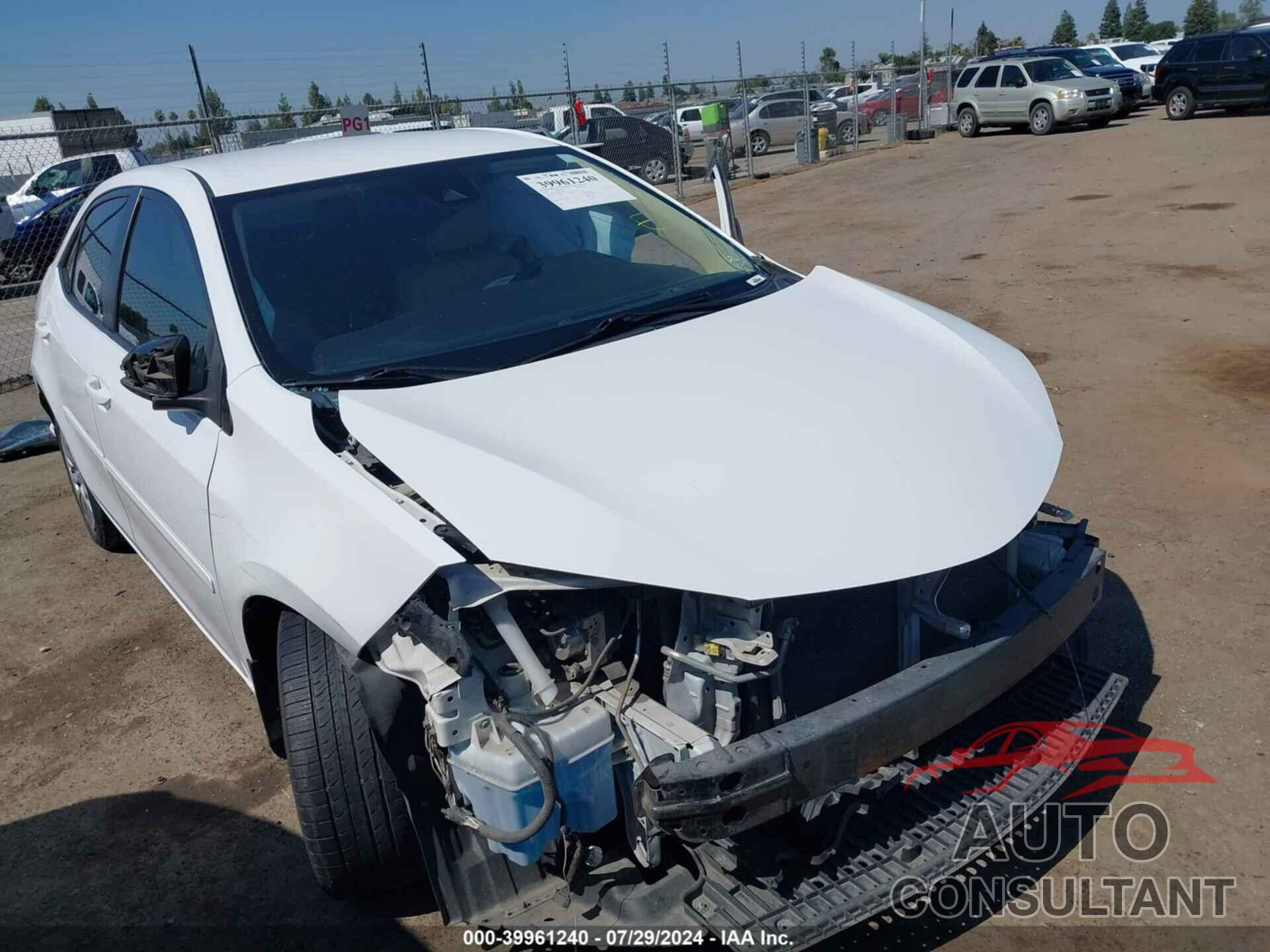 TOYOTA COROLLA 2018 - 2T1BURHE8JC982563