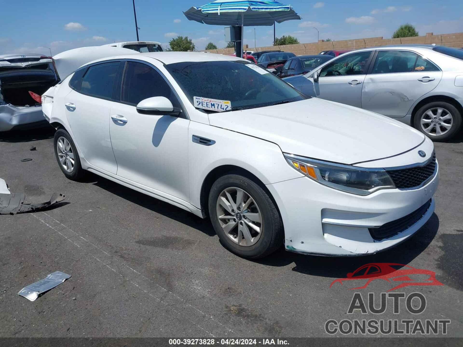 KIA OPTIMA 2016 - KNAGT4L38G5094898