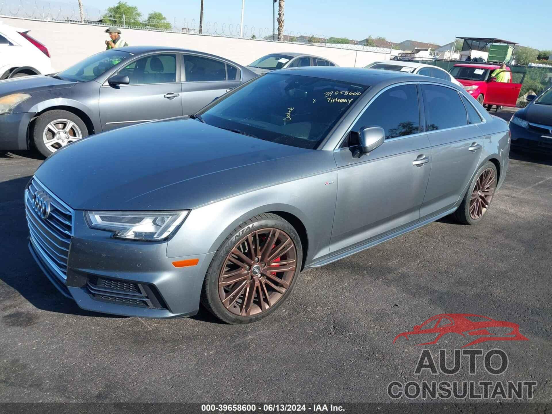 AUDI A4 2017 - WAUENAF4XHN017231