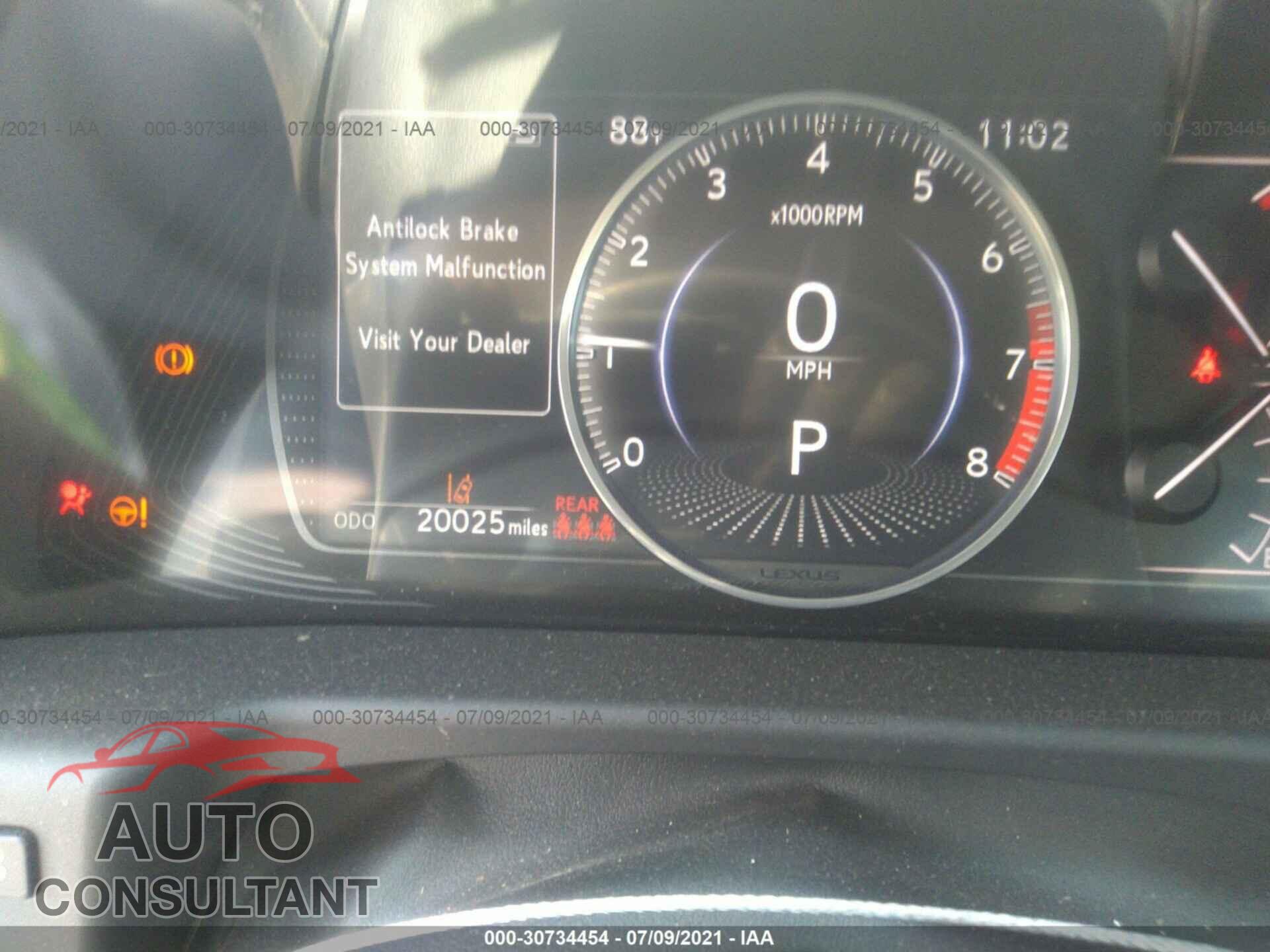 LEXUS ES 2020 - 58ADZ1B17LU060331