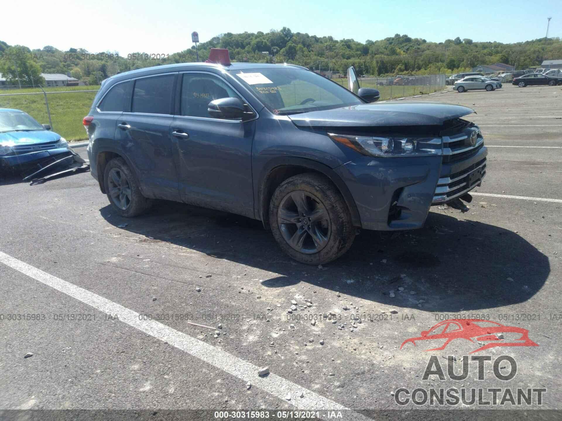 TOYOTA HIGHLANDER 2019 - 5TDDZRFH2KS718979