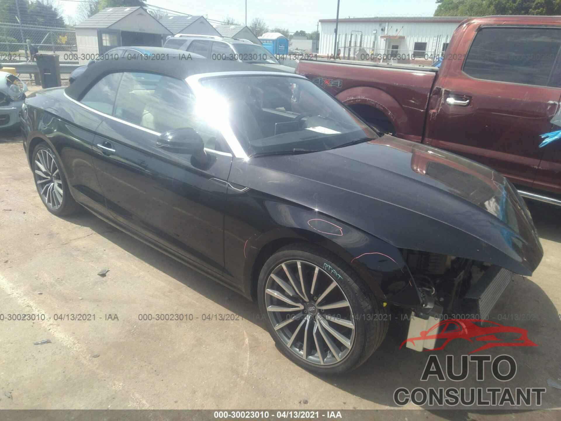AUDI A5 CABRIOLET 2018 - WAU2NGF51JN016568
