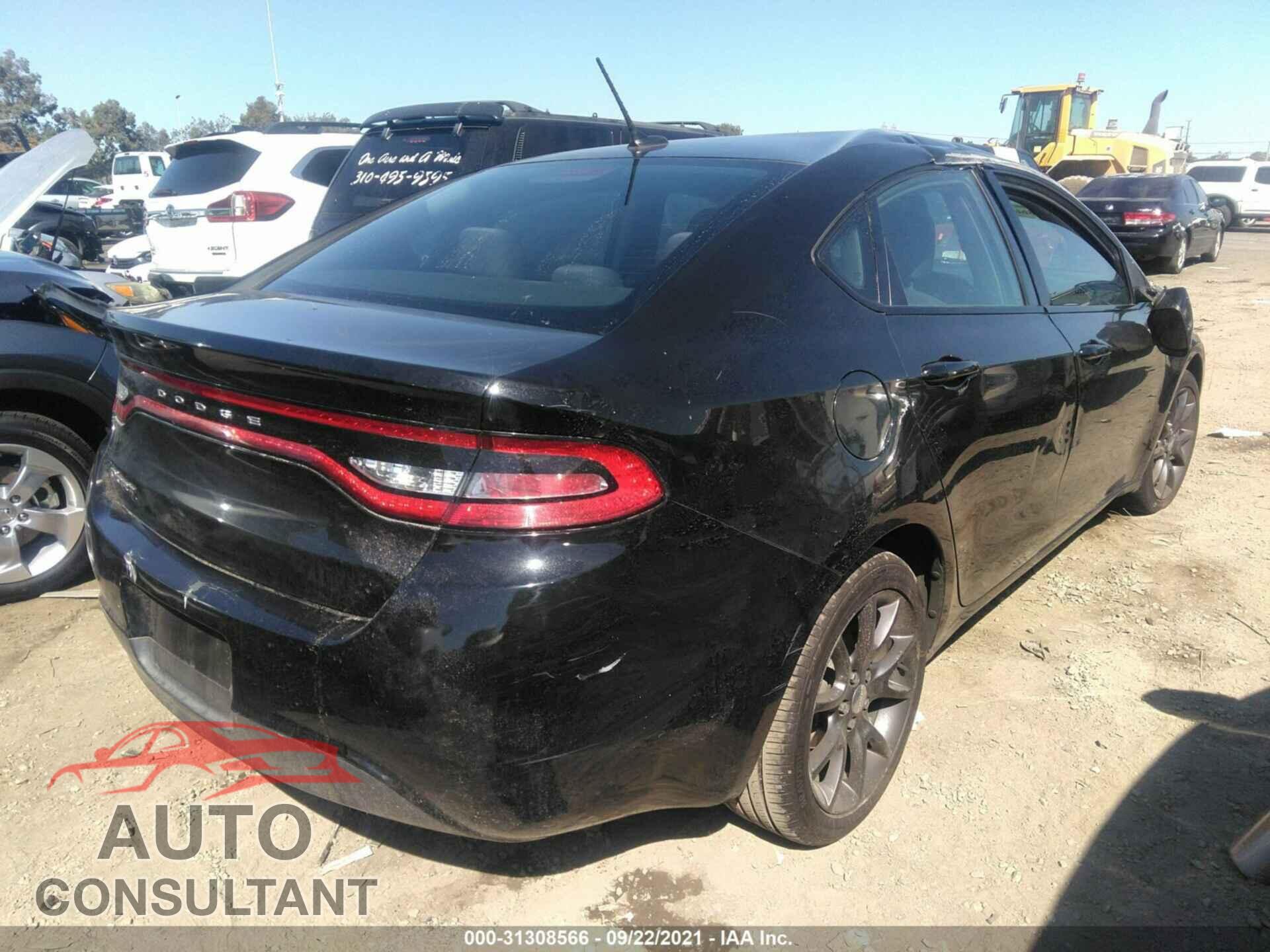 DODGE DART 2016 - 1C3CDFAAXGD533802