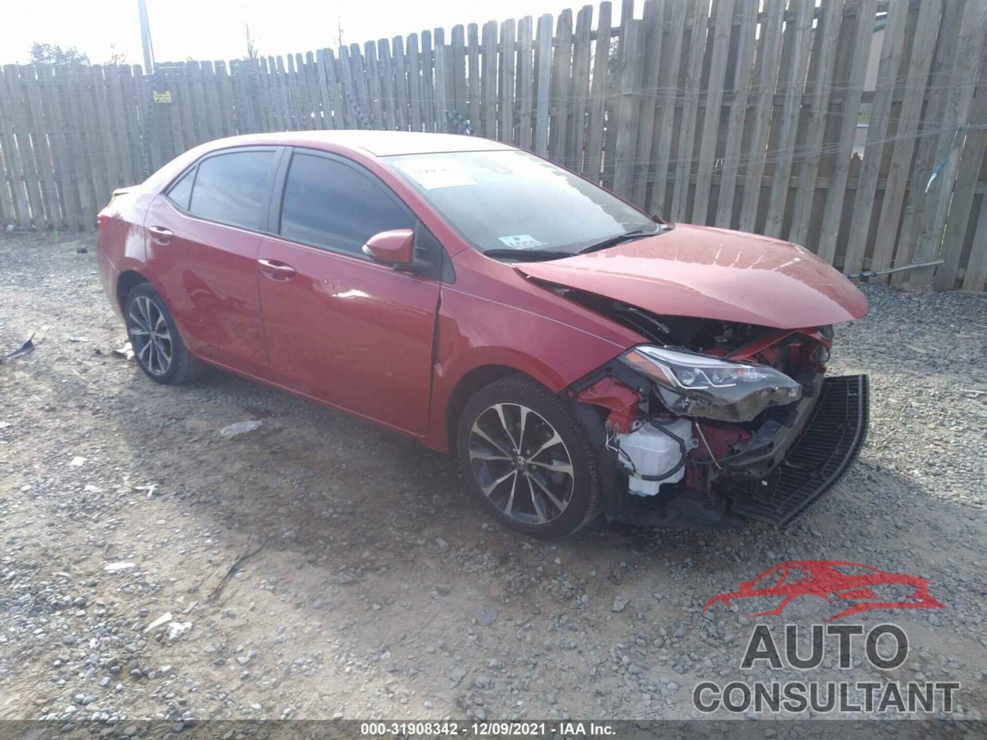 TOYOTA COROLLA 2017 - 2T1BURHEXHC757166