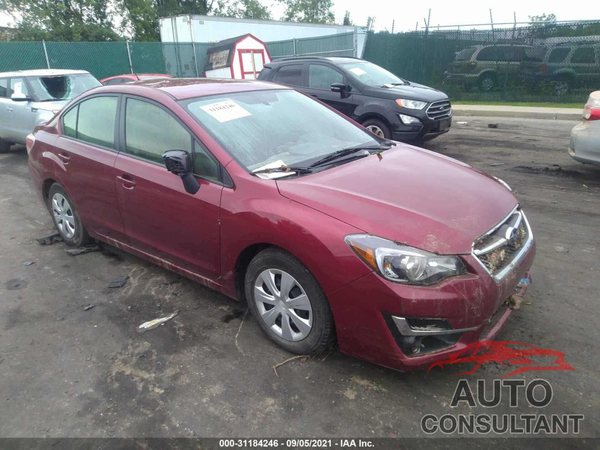 SUBARU IMPREZA SEDAN 2016 - JF1GJAA67GH003452
