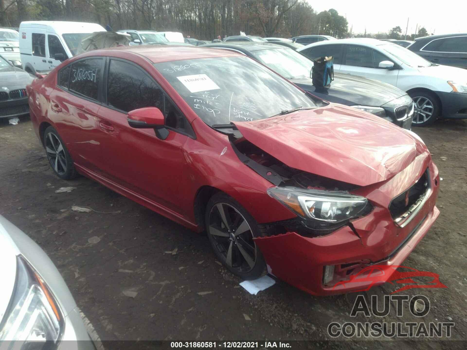 SUBARU IMPREZA 2017 - 4S3GKAK68H3605586