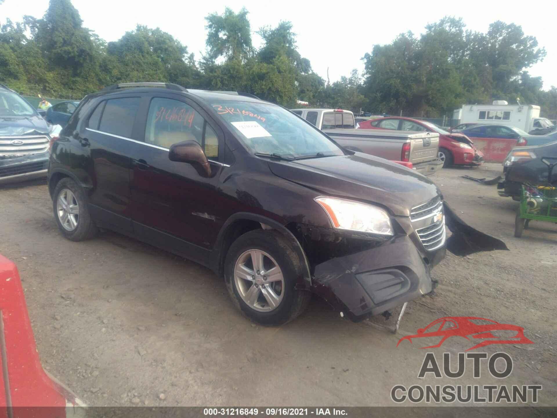 CHEVROLET TRAX 2016 - KL7CJLSBXGB693813