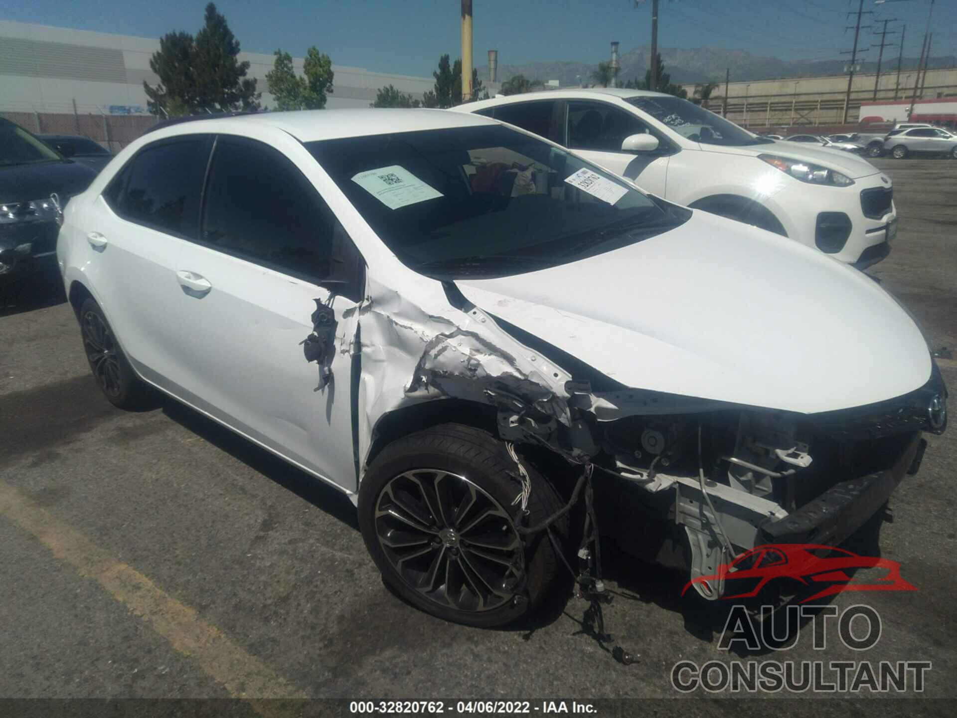 TOYOTA COROLLA 2016 - 5YFBURHE0GP556326