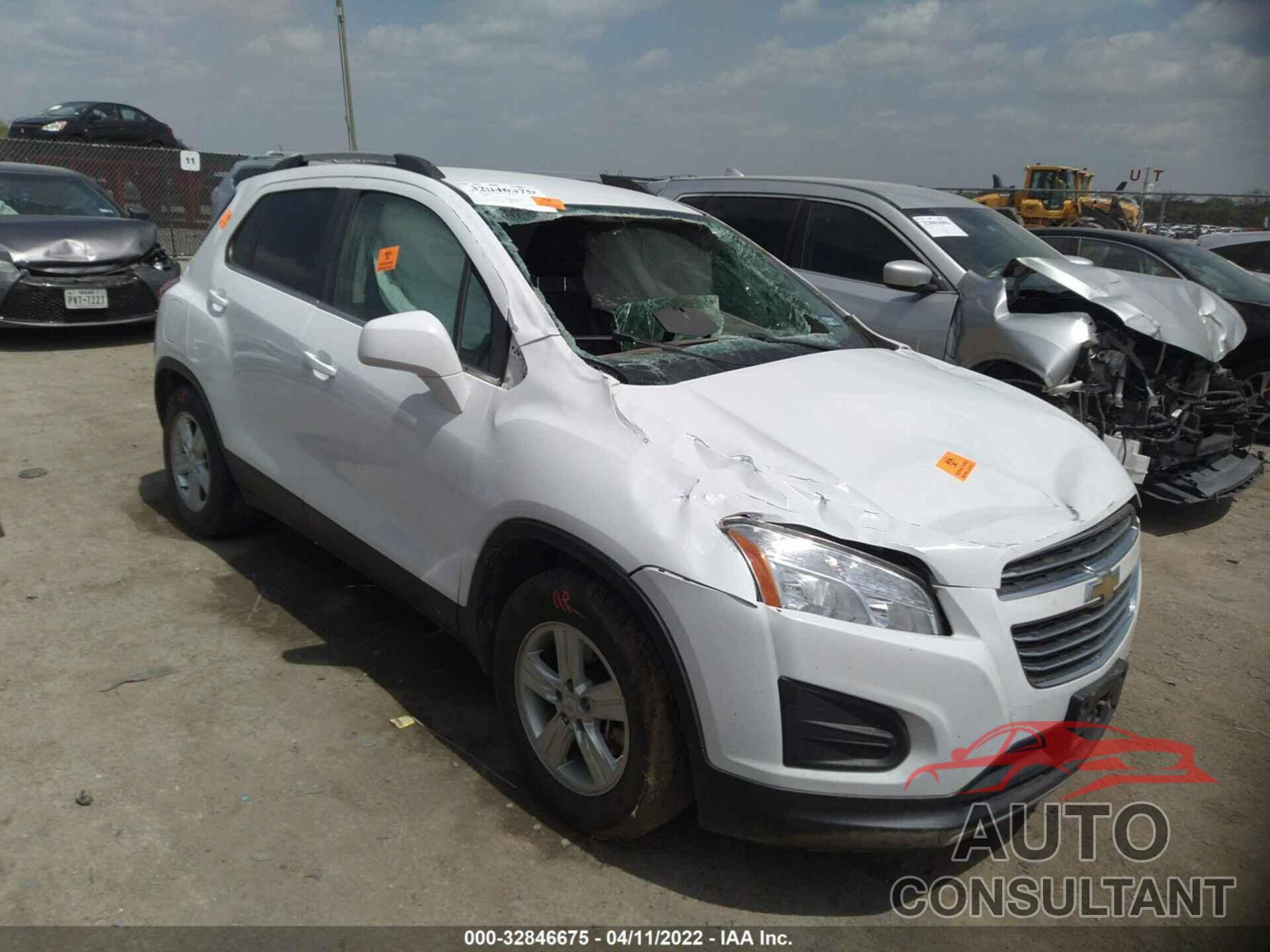 CHEVROLET TRAX 2016 - KL7CJLSB2GB652642