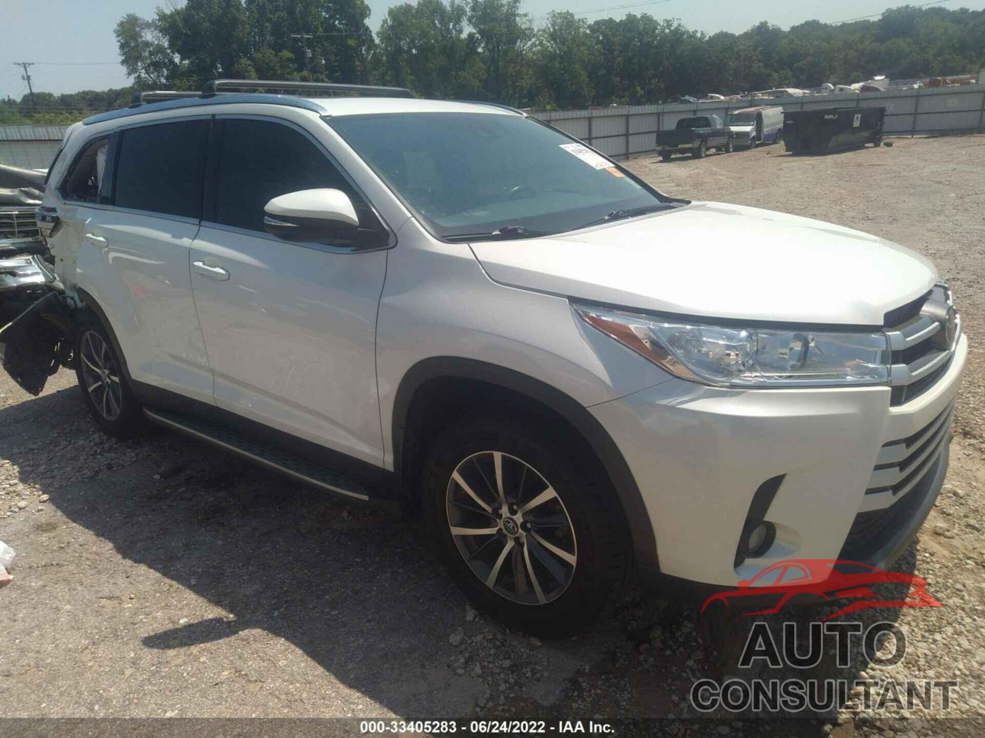 TOYOTA HIGHLANDER 2019 - 5TDKZRFH4KS337299