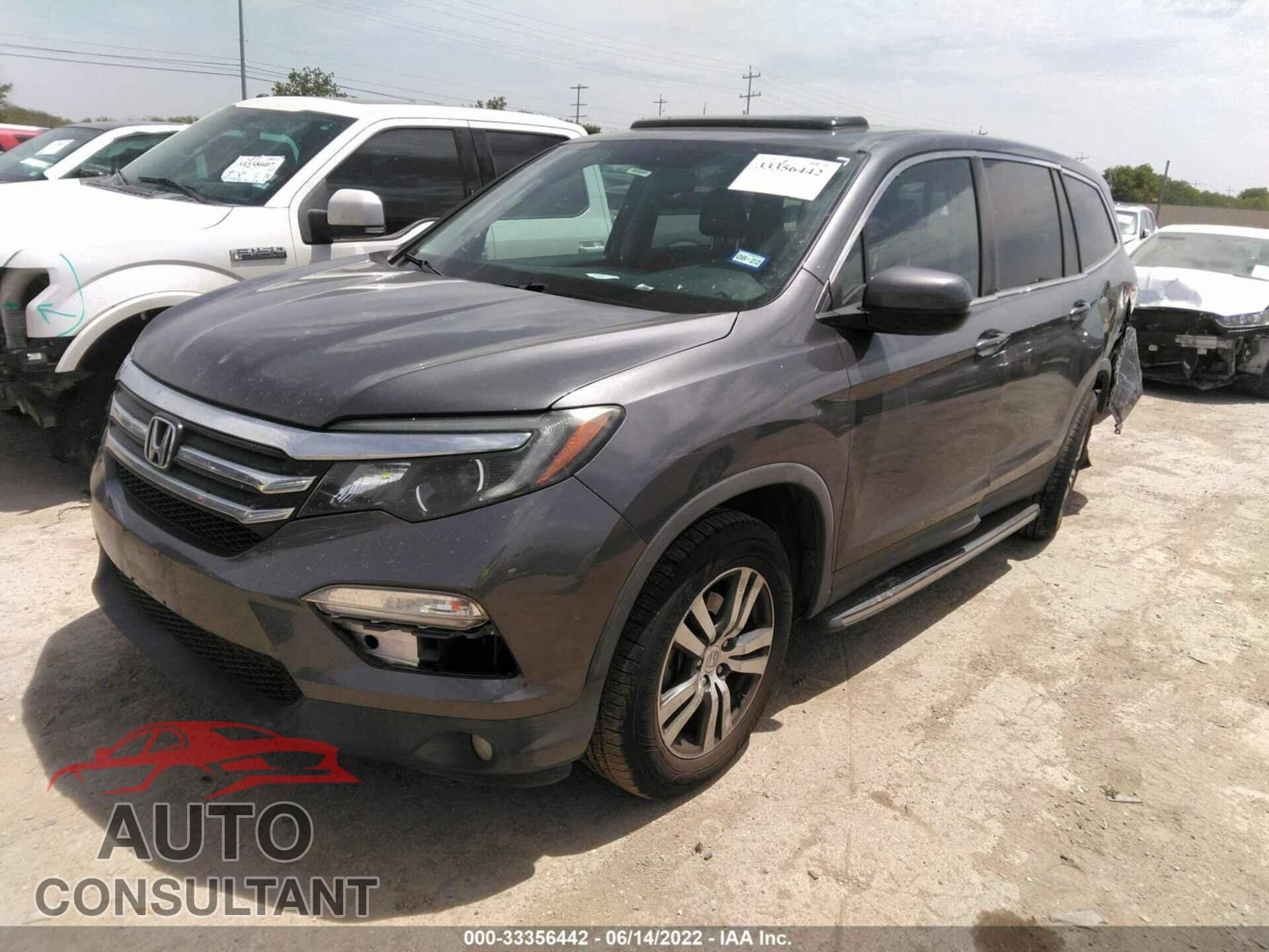HONDA PILOT 2017 - 5FNYF6H50HB012201