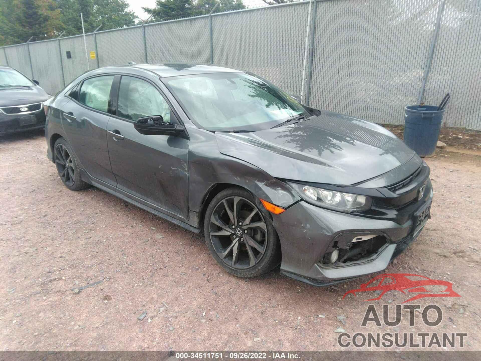 HONDA CIVIC HATCHBACK 2017 - SHHFK7H47HU204729