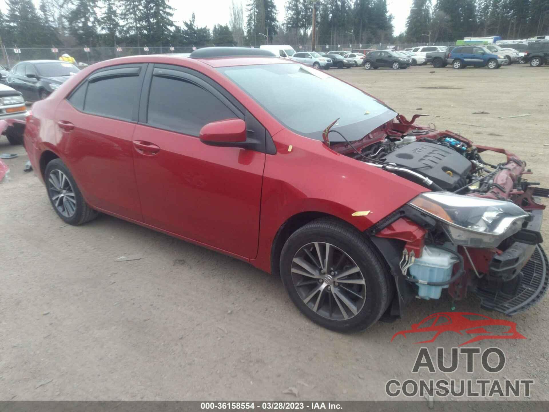 TOYOTA COROLLA 2016 - 2T1BURHE0GC551773