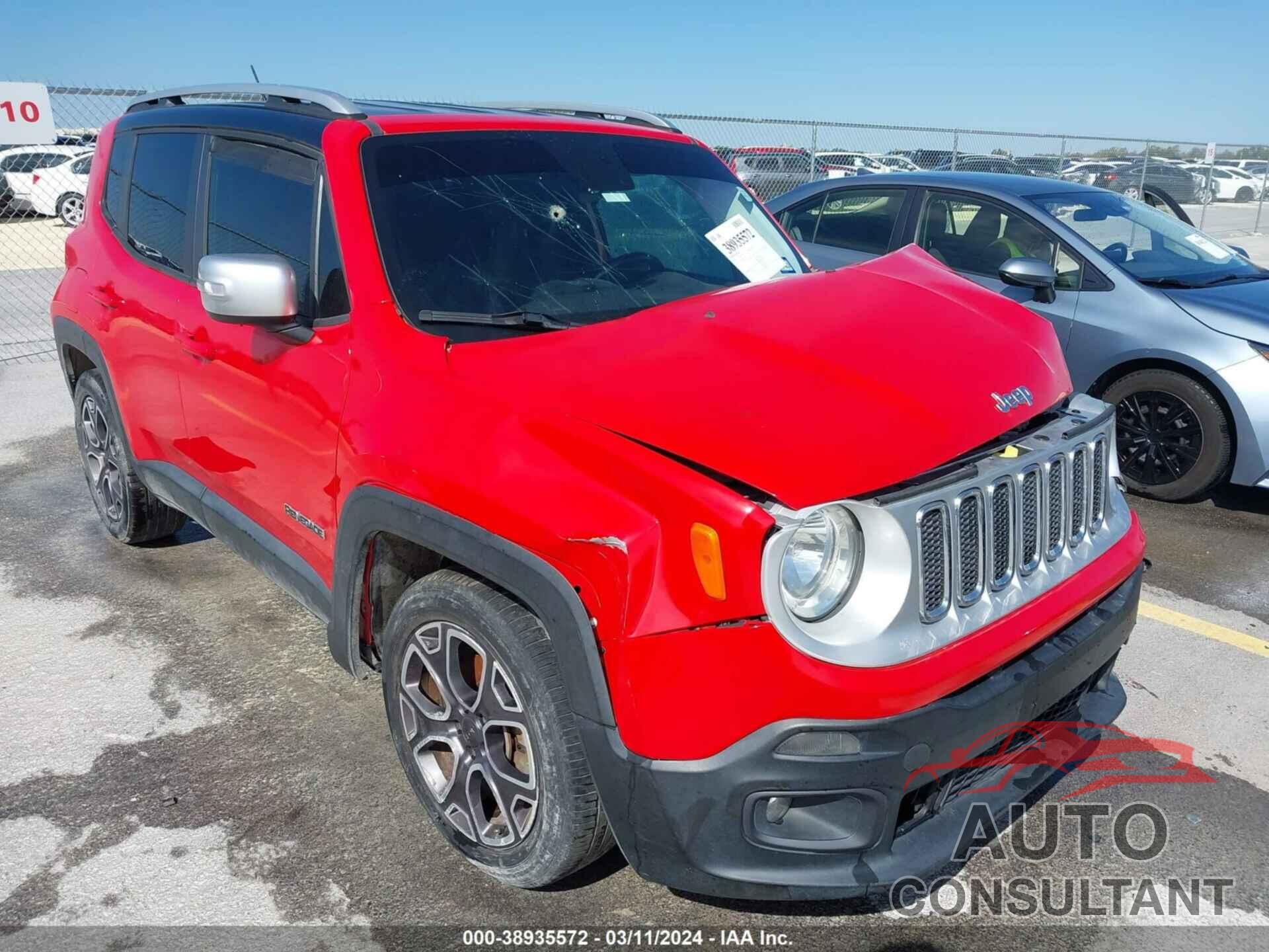 JEEP RENEGADE 2016 - ZACCJADT9GPC91350