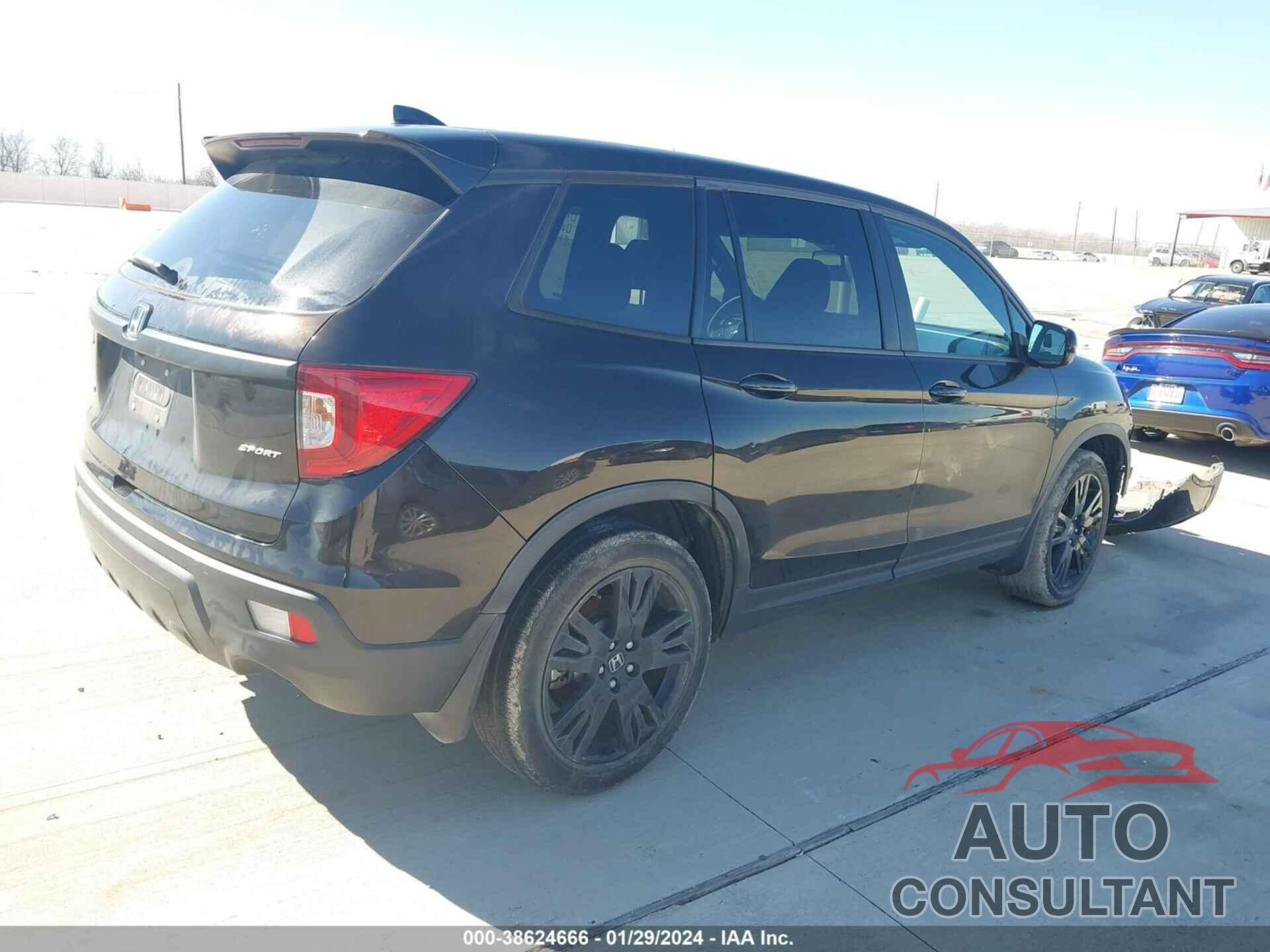 HONDA PASSPORT 2019 - 5FNYF7H25KB005277