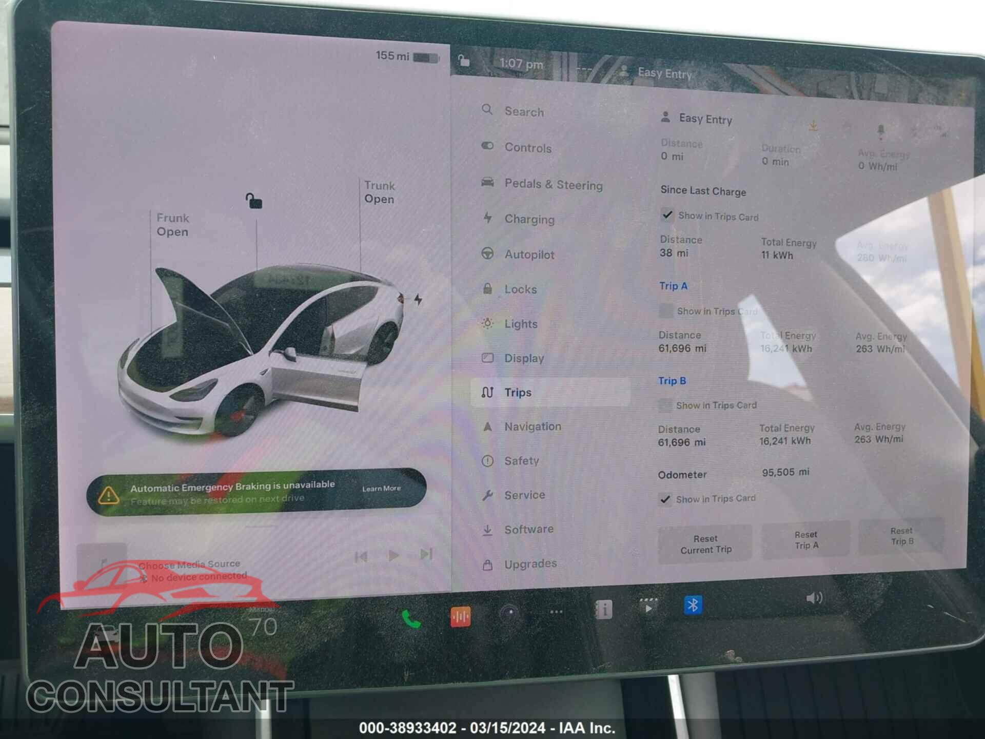 TESLA MODEL 3 2019 - 5YJ3E1EA5KF208319