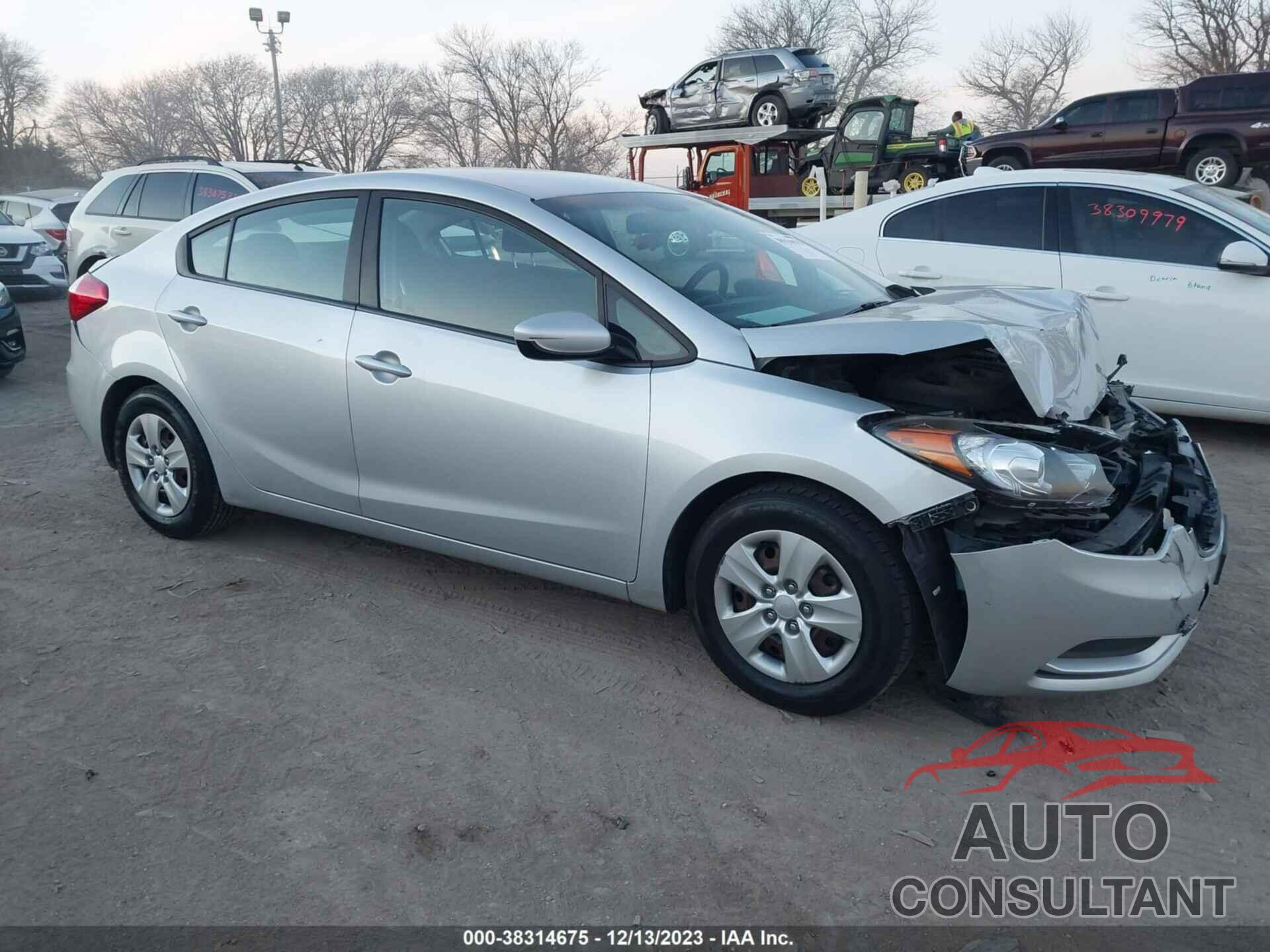 KIA FORTE 2016 - KNAFK4A64G5613523