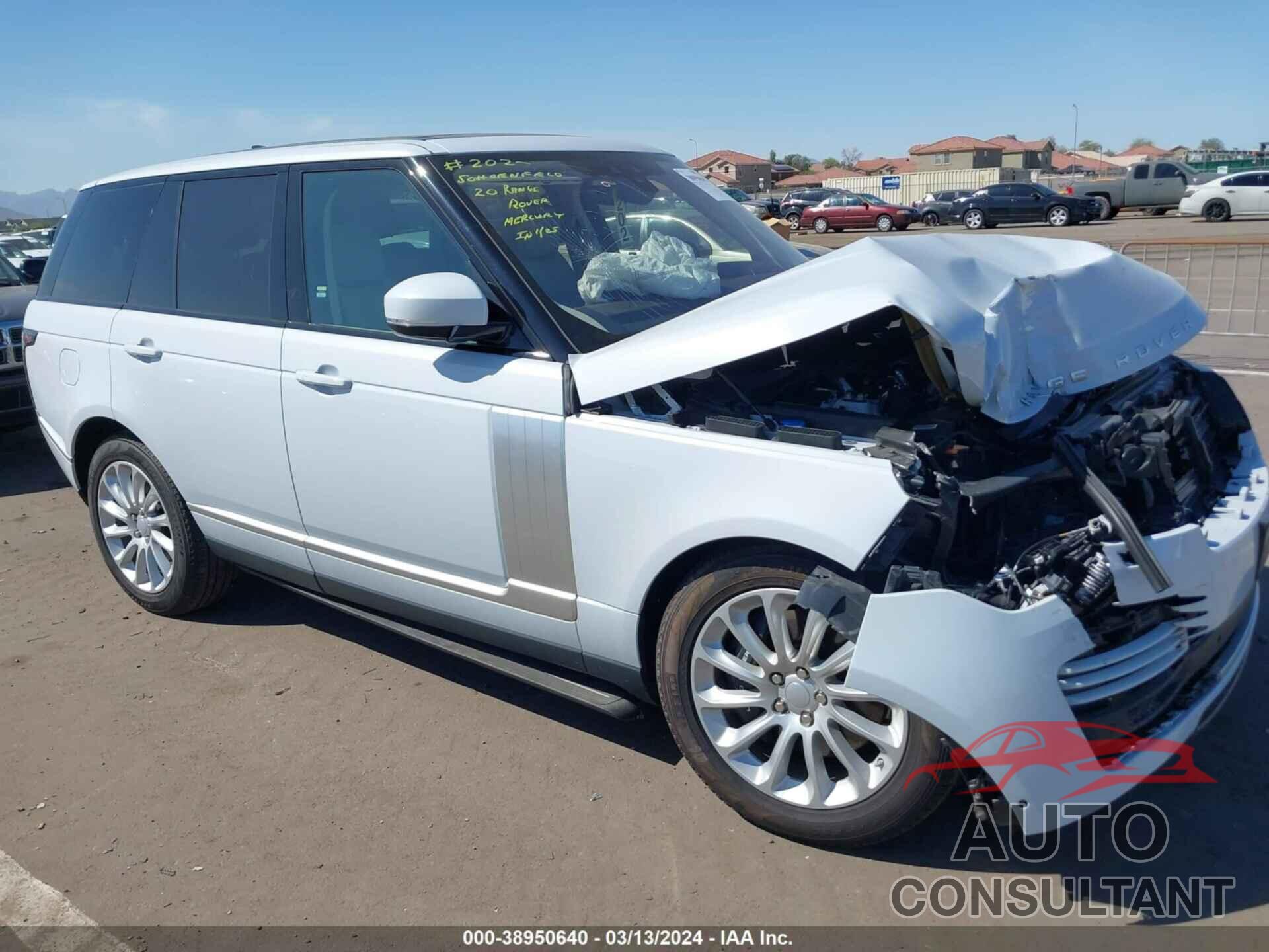 LAND ROVER RANGE ROVER 2020 - SALGS2RU8LA401765