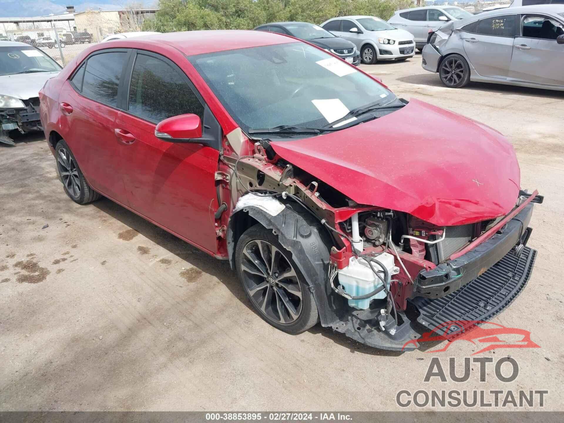 TOYOTA COROLLA 2017 - 2T1BURHEXHC749486