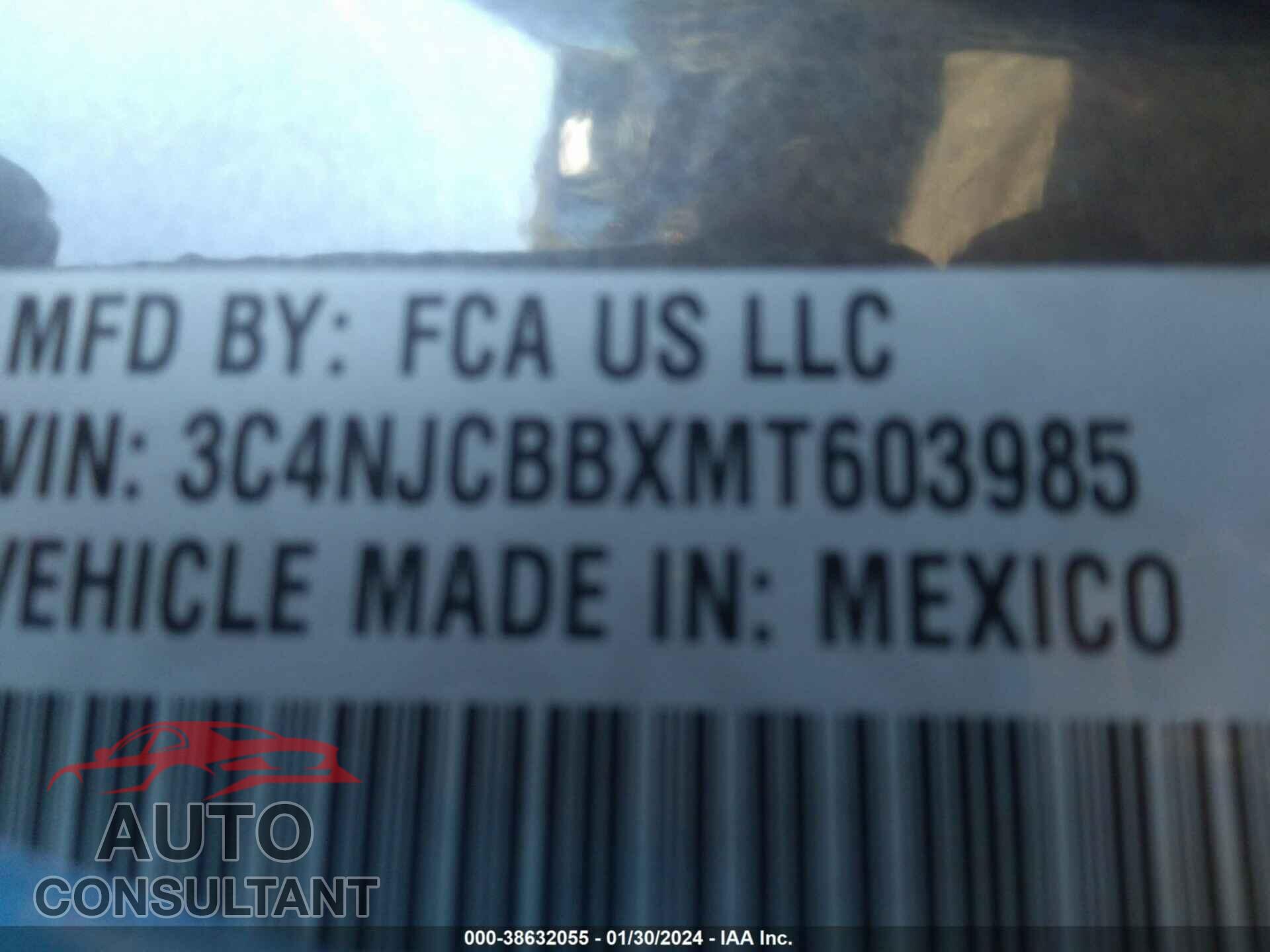 JEEP COMPASS 2021 - 3C4NJCBBXMT603985