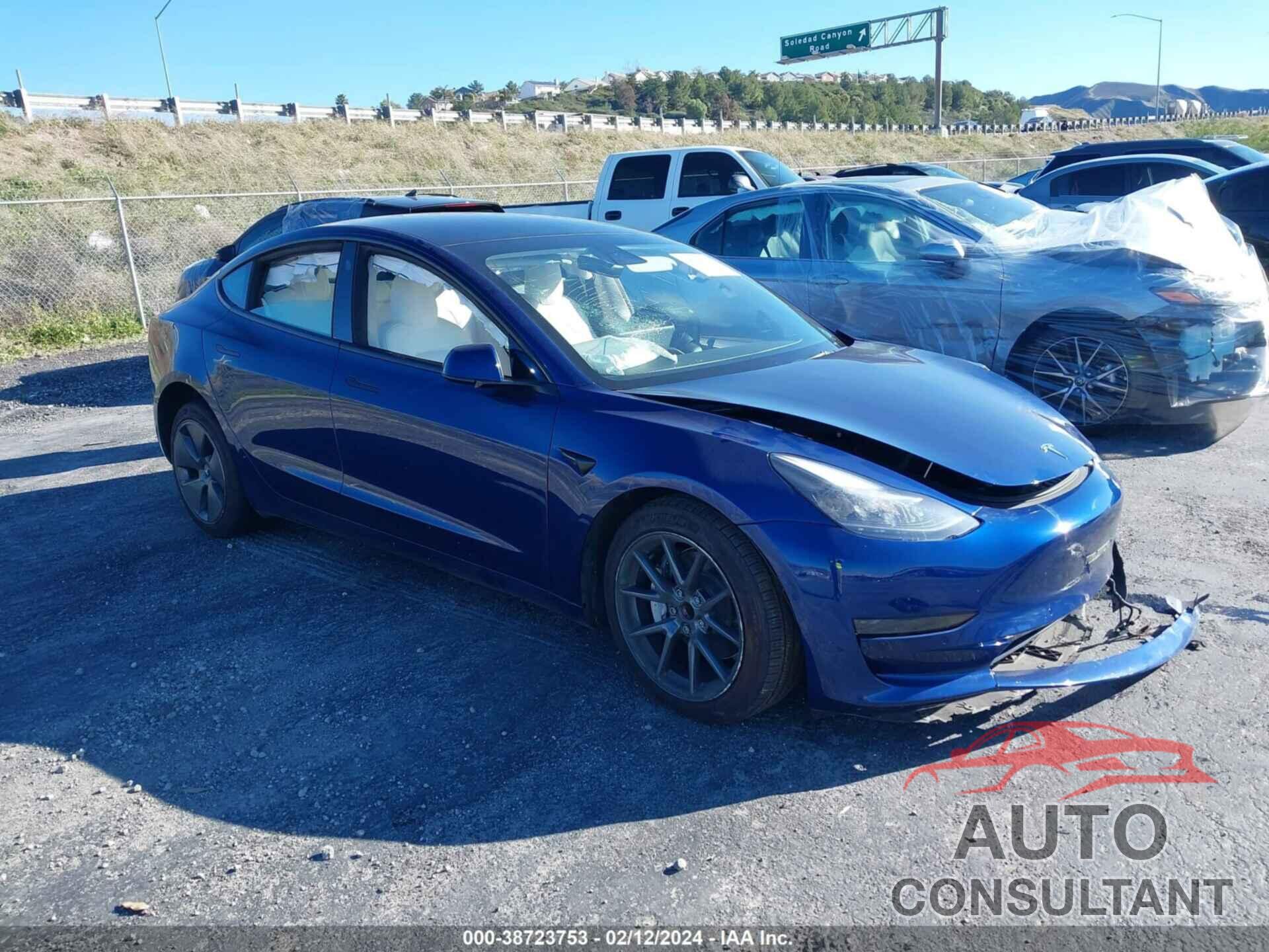 TESLA MODEL 3 2022 - 5YJ3E1EA3NF373998