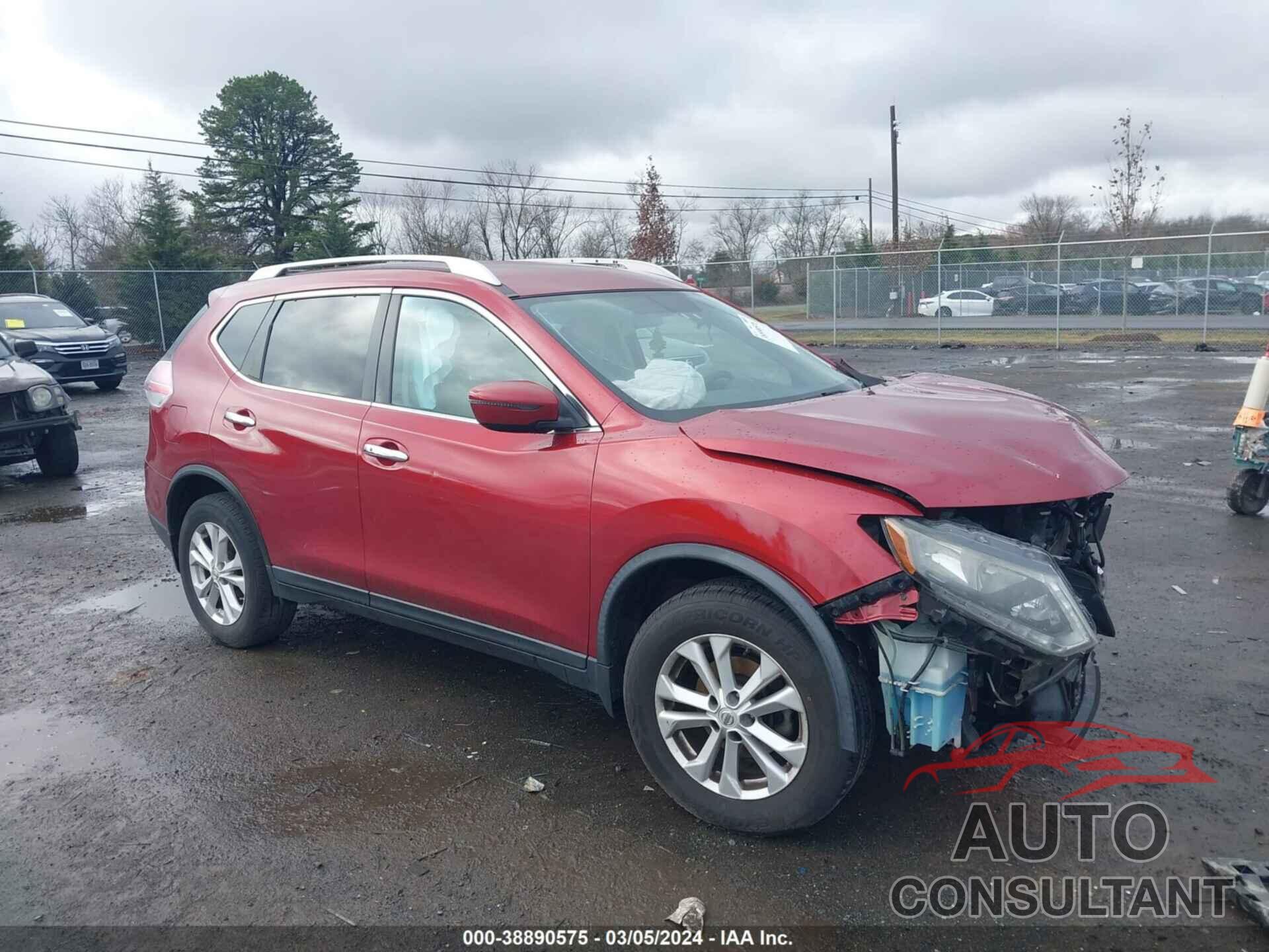 NISSAN ROGUE 2016 - KNMAT2MVXGP598600