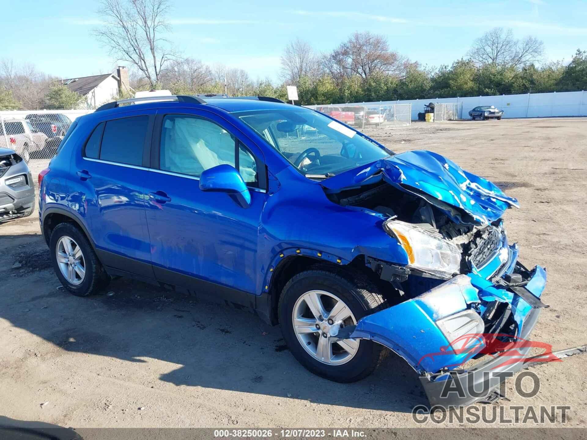 CHEVROLET TRAX 2016 - KL7CJLSB8GB758917