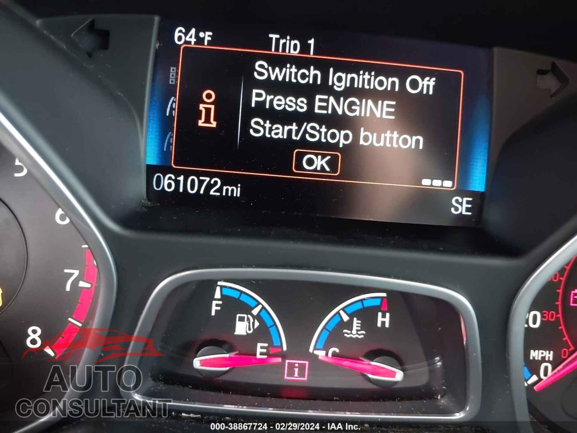 FORD FOCUS RS 2016 - WF0DP3TH0G4117030