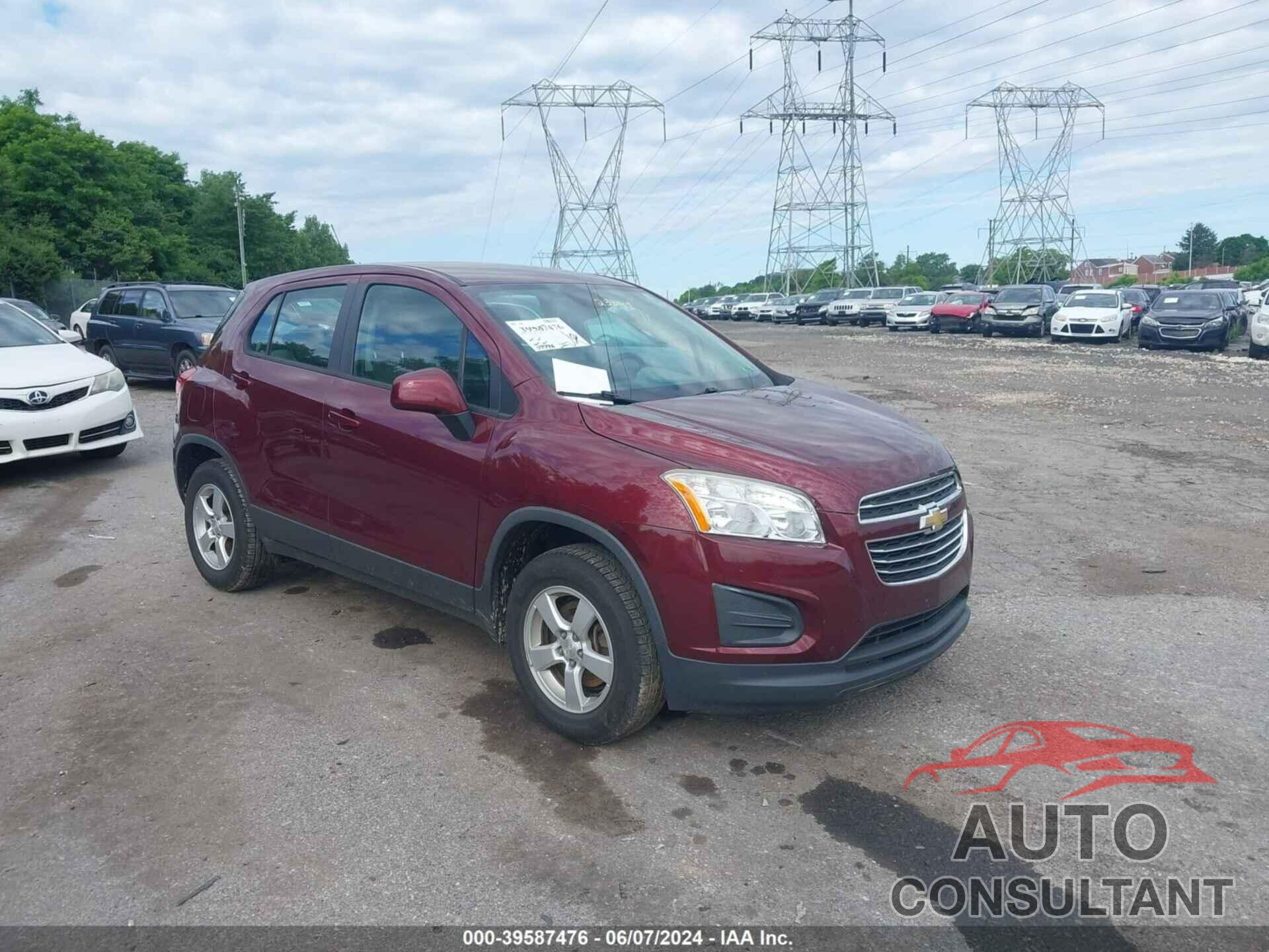 CHEVROLET TRAX 2016 - 3GNCJNSB7GL233514