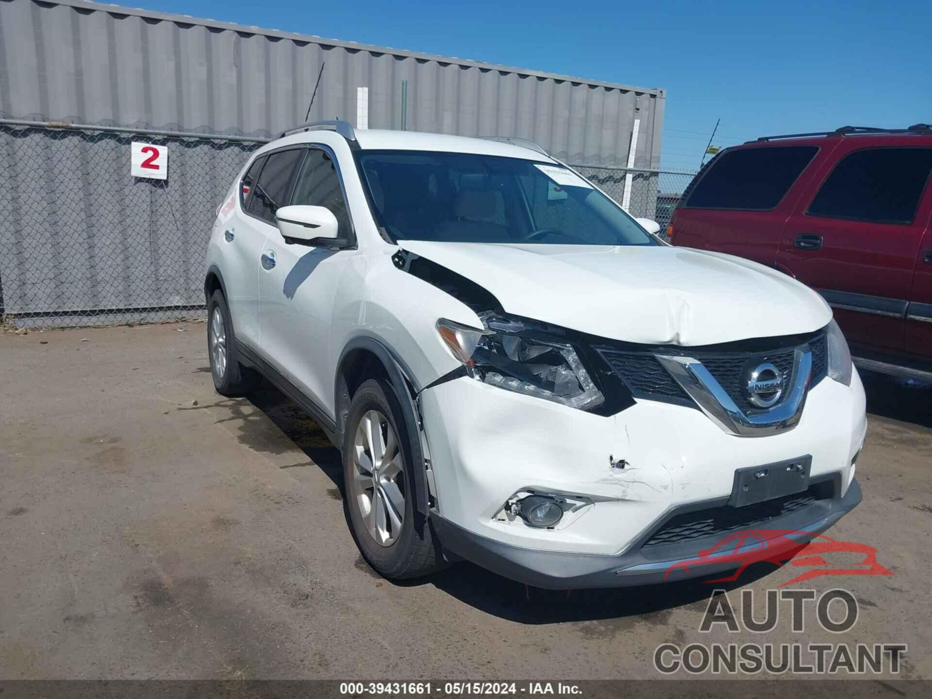 NISSAN ROGUE 2016 - KNMAT2MV7GP620133