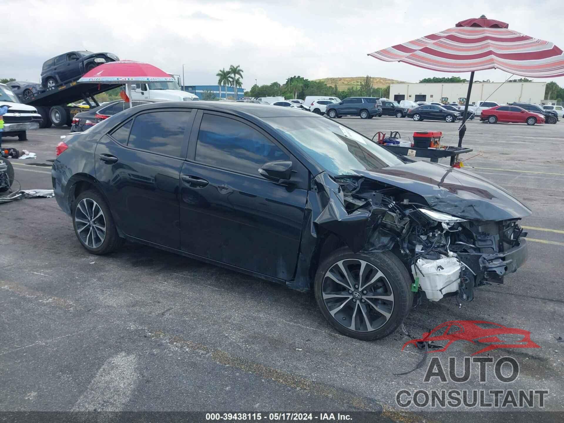 TOYOTA COROLLA 2019 - 2T1BURHE2KC207967