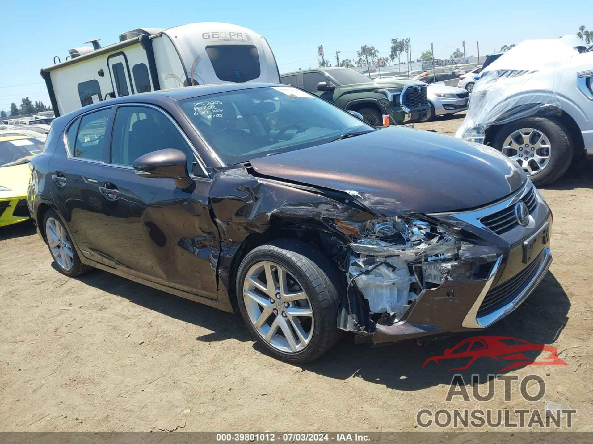 LEXUS CT 200H 2016 - JTHKD5BH6G2271896