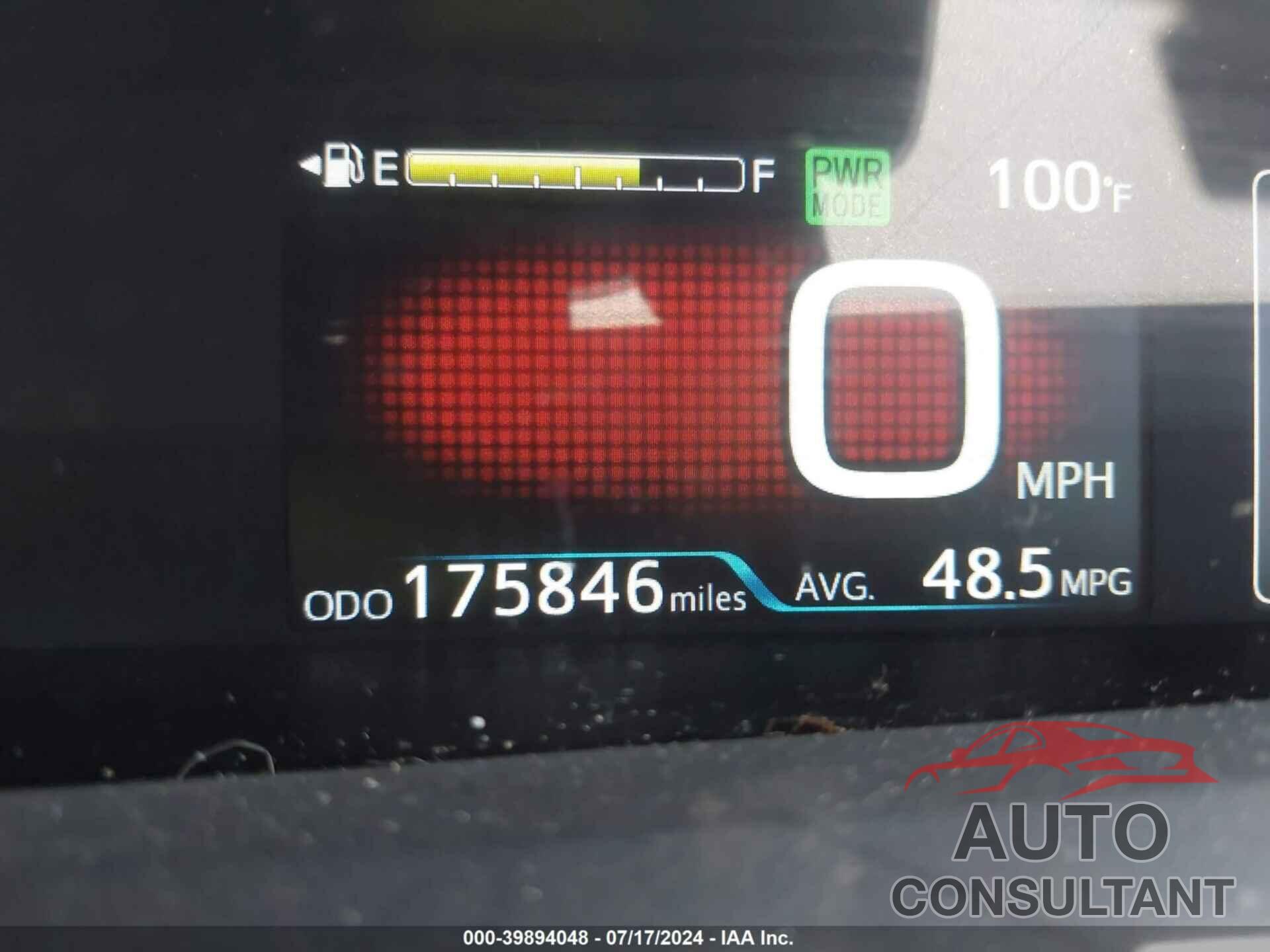 TOYOTA PRIUS 2017 - JTDKARFU7H3537124