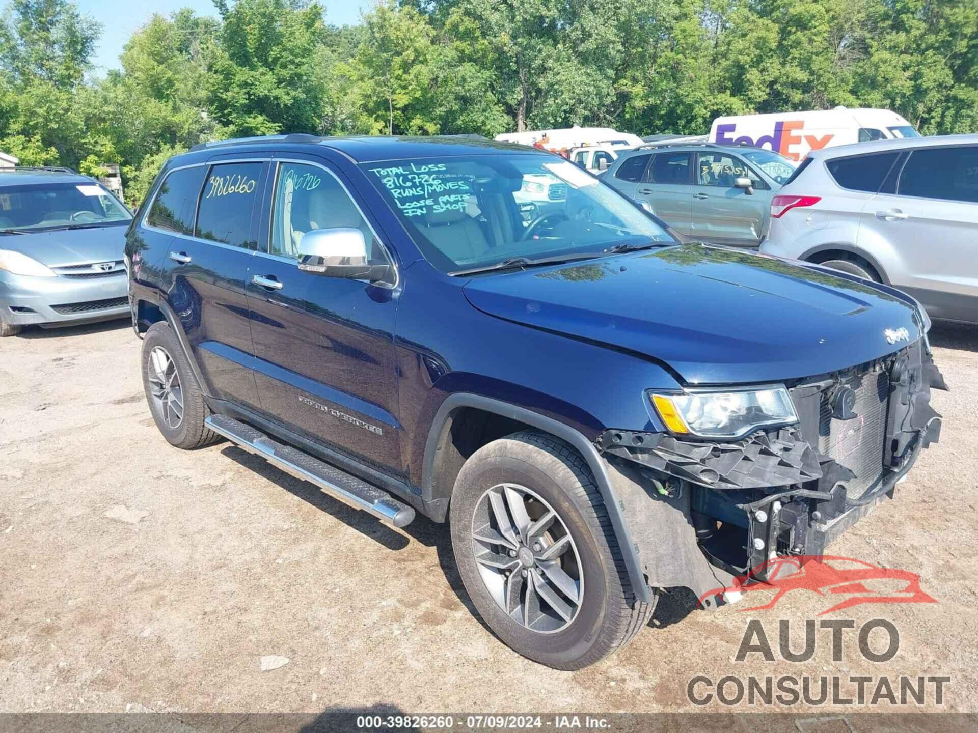 JEEP GRAND CHEROKEE 2018 - 1C4RJFBG3JC166367