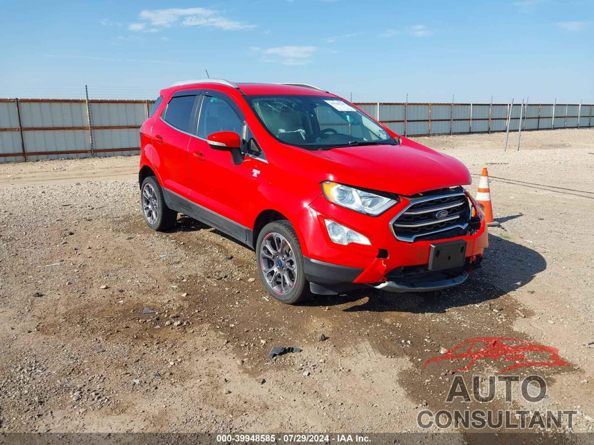 FORD ECOSPORT 2020 - MAJ6S3KL0LC361718