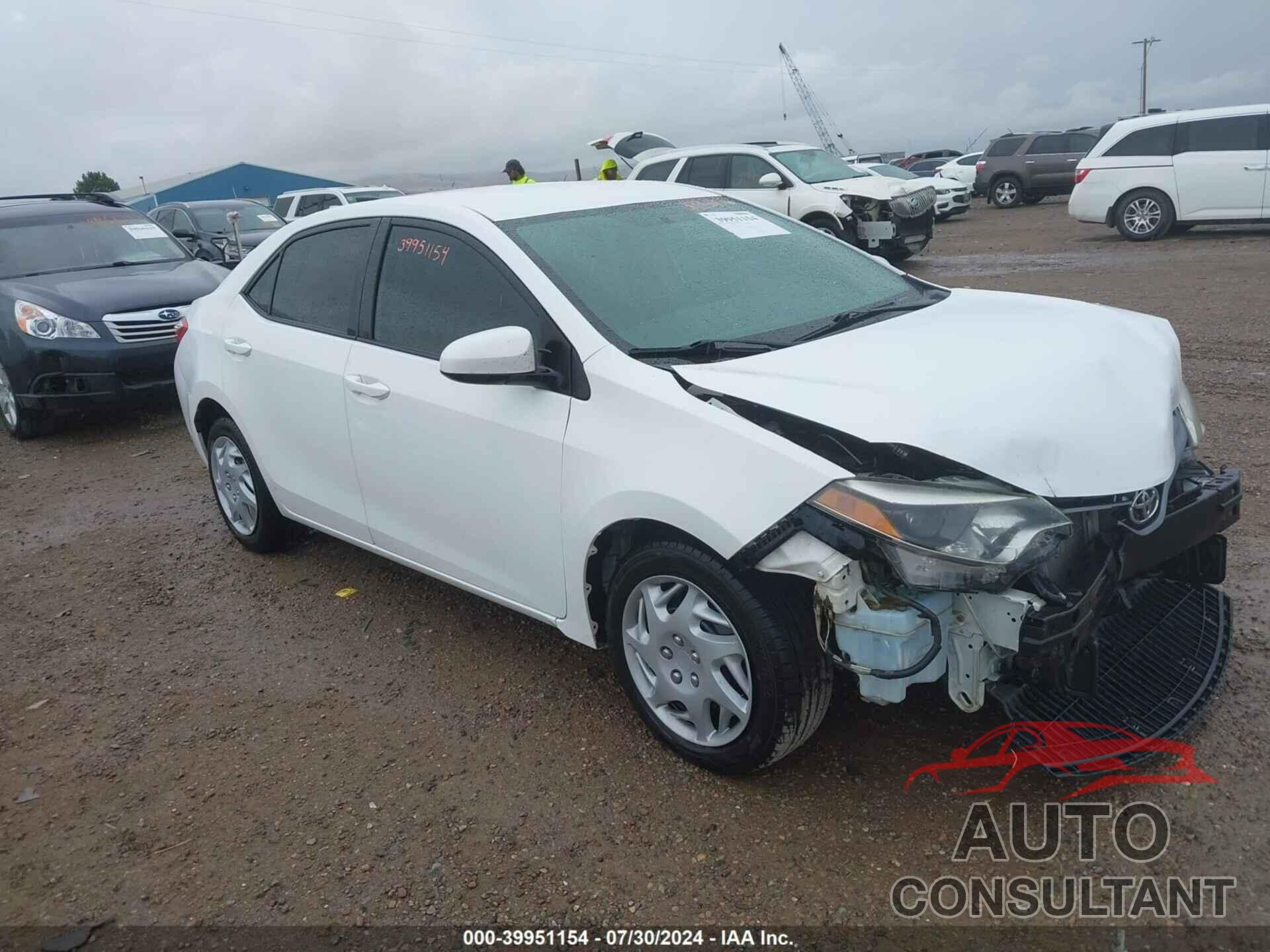 TOYOTA COROLLA 2015 - 2T1BURHE5FC390898