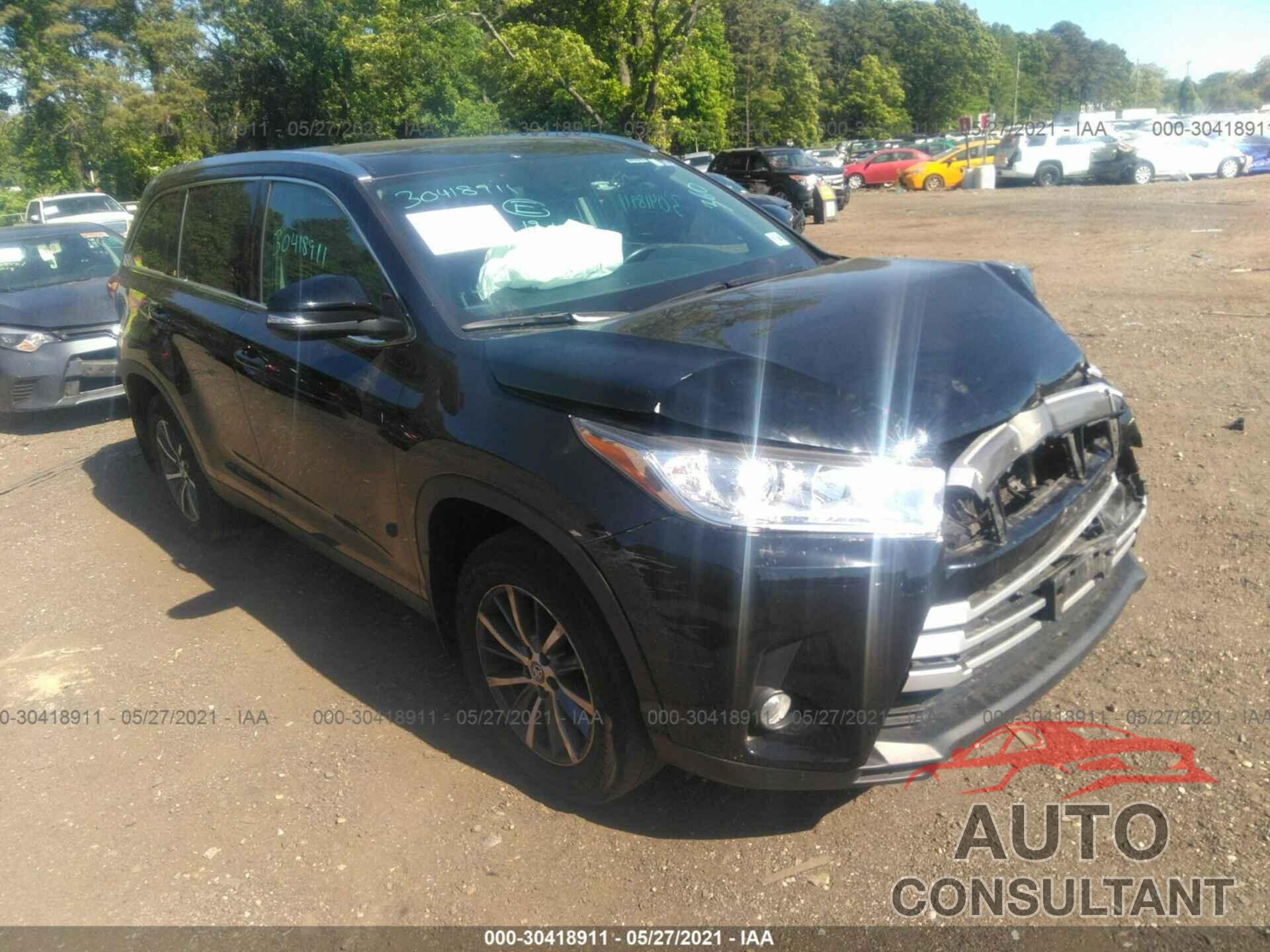 TOYOTA HIGHLANDER 2019 - 5TDJZRFH5KS585783