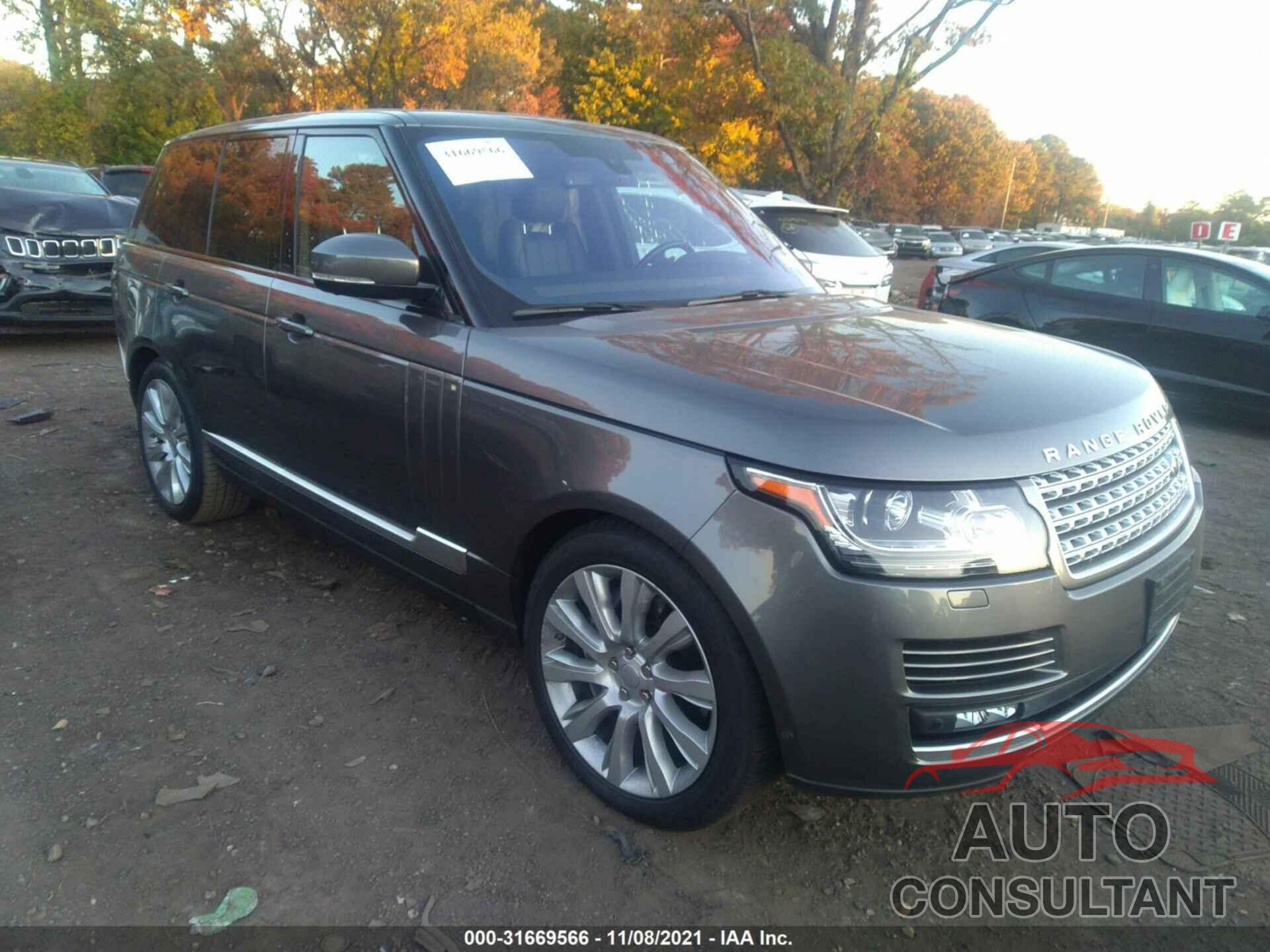 LAND ROVER RANGE ROVER 2016 - SALGS2EF1GA249146