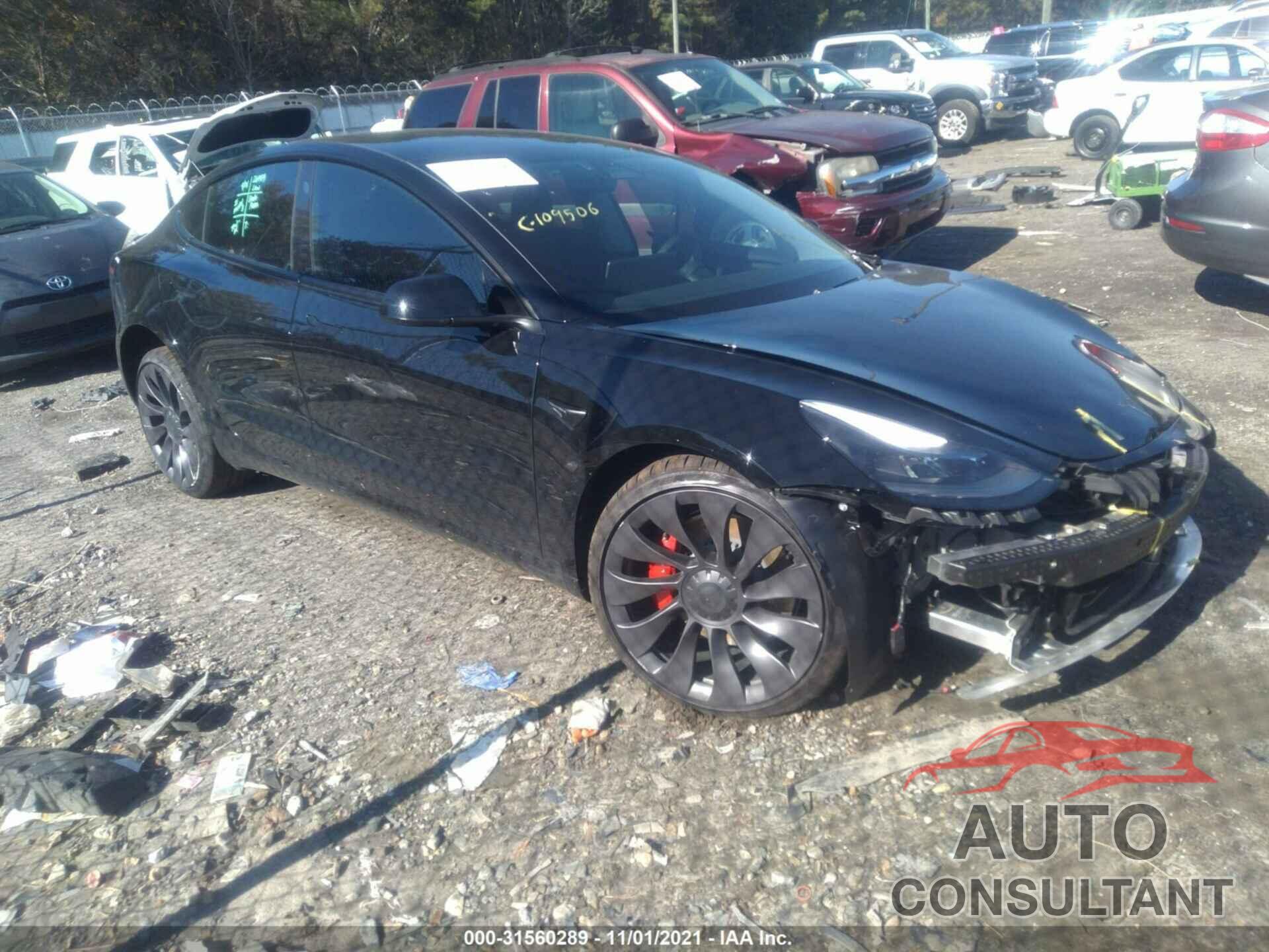 TESLA MODEL 3 2021 - 5YJ3E1EC6MF992353