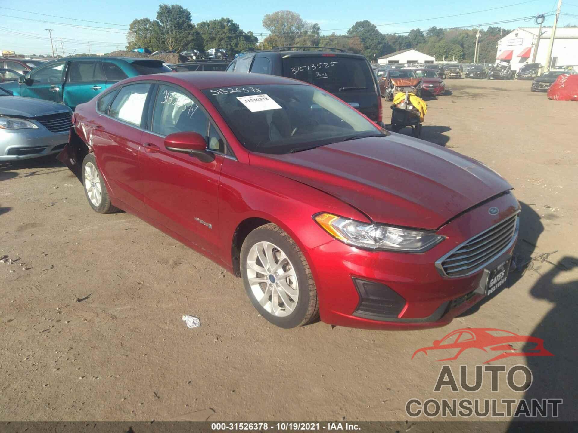 FORD FUSION HYBRID 2019 - 3FA6P0LU6KR207988