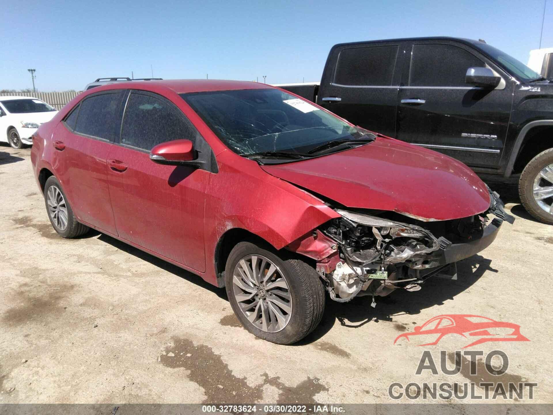 TOYOTA COROLLA 2017 - 5YFBURHE8HP665618