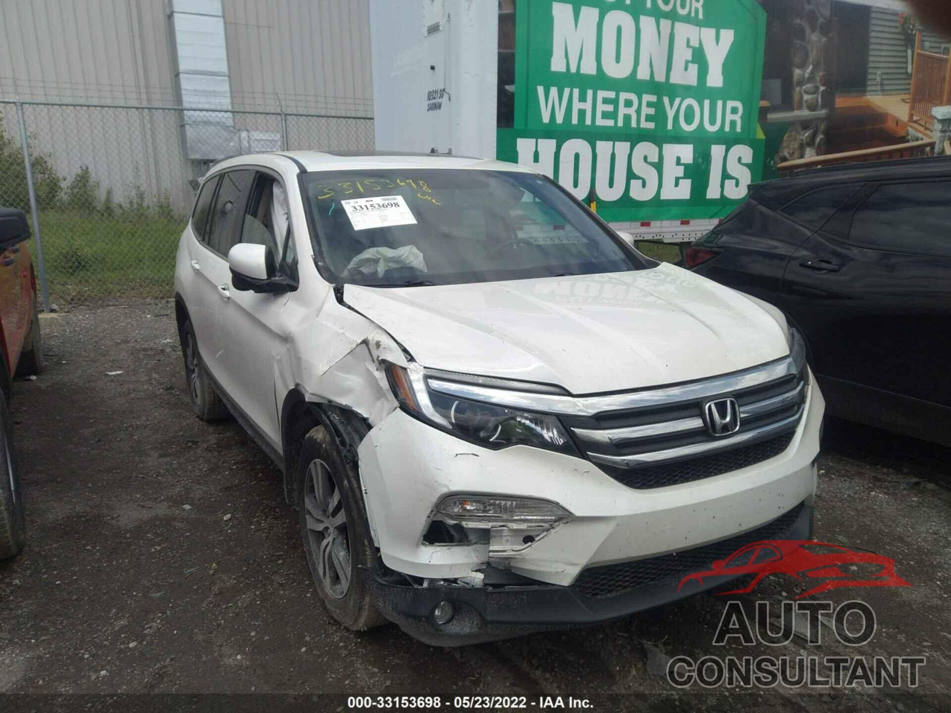 HONDA PILOT 2016 - 5FNYF6H52GB081938