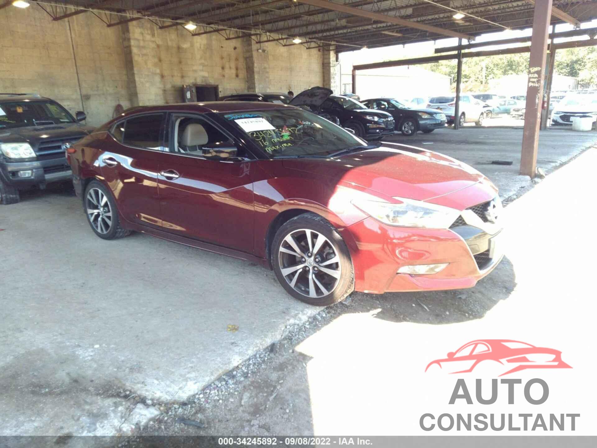 NISSAN MAXIMA 2016 - 1N4AA6AP3GC426683