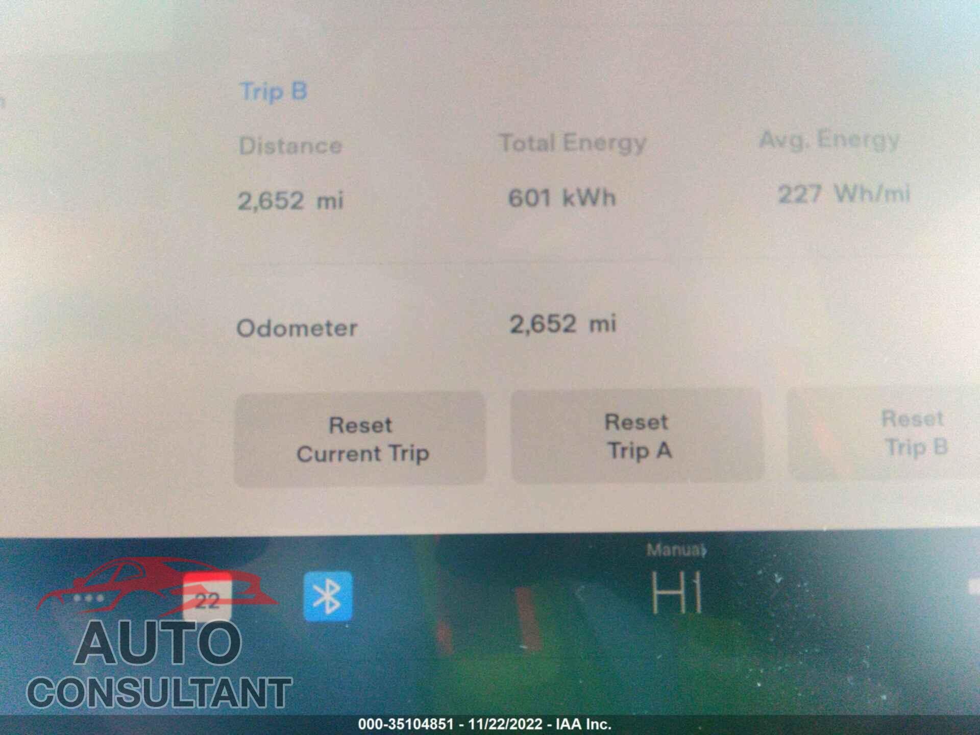 TESLA MODEL 3 2022 - 5YJ3E1EA4NF357678
