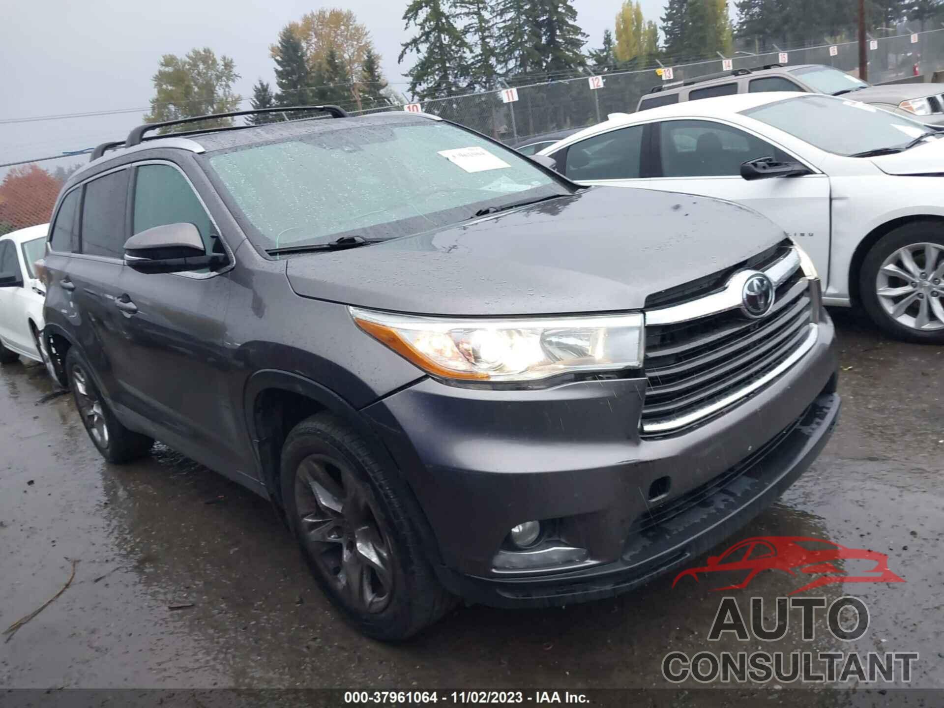 TOYOTA HIGHLANDER 2016 - 5TDDKRFH6GS291317