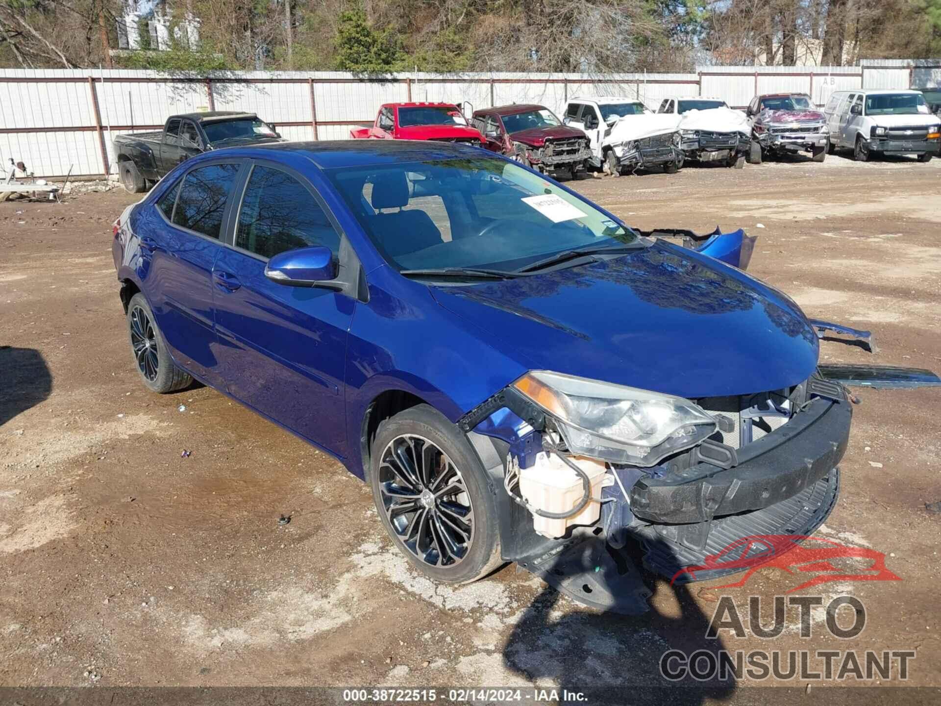 TOYOTA COROLLA 2016 - 2T1BURHE5GC563000