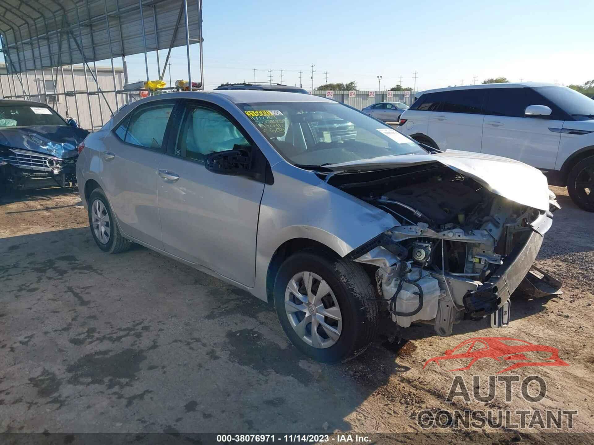 TOYOTA COROLLA 2016 - 5YFBURHE6GP430410